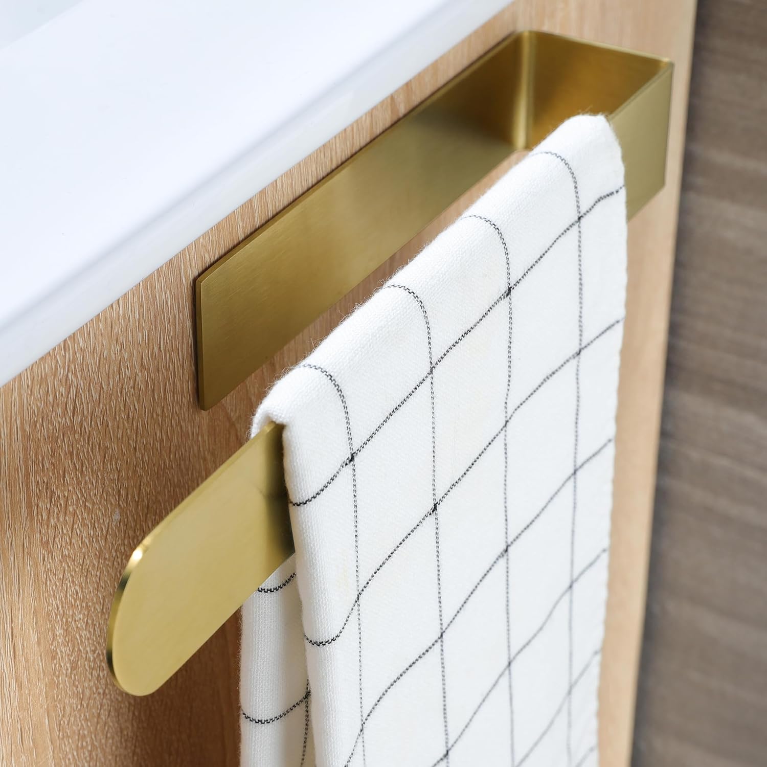 Hand Towel Holder - Self Adhesive Bathroom Towel Bar Stick on Wall, 304 Stainless Steel - 2 Pcs-Toppalletfly