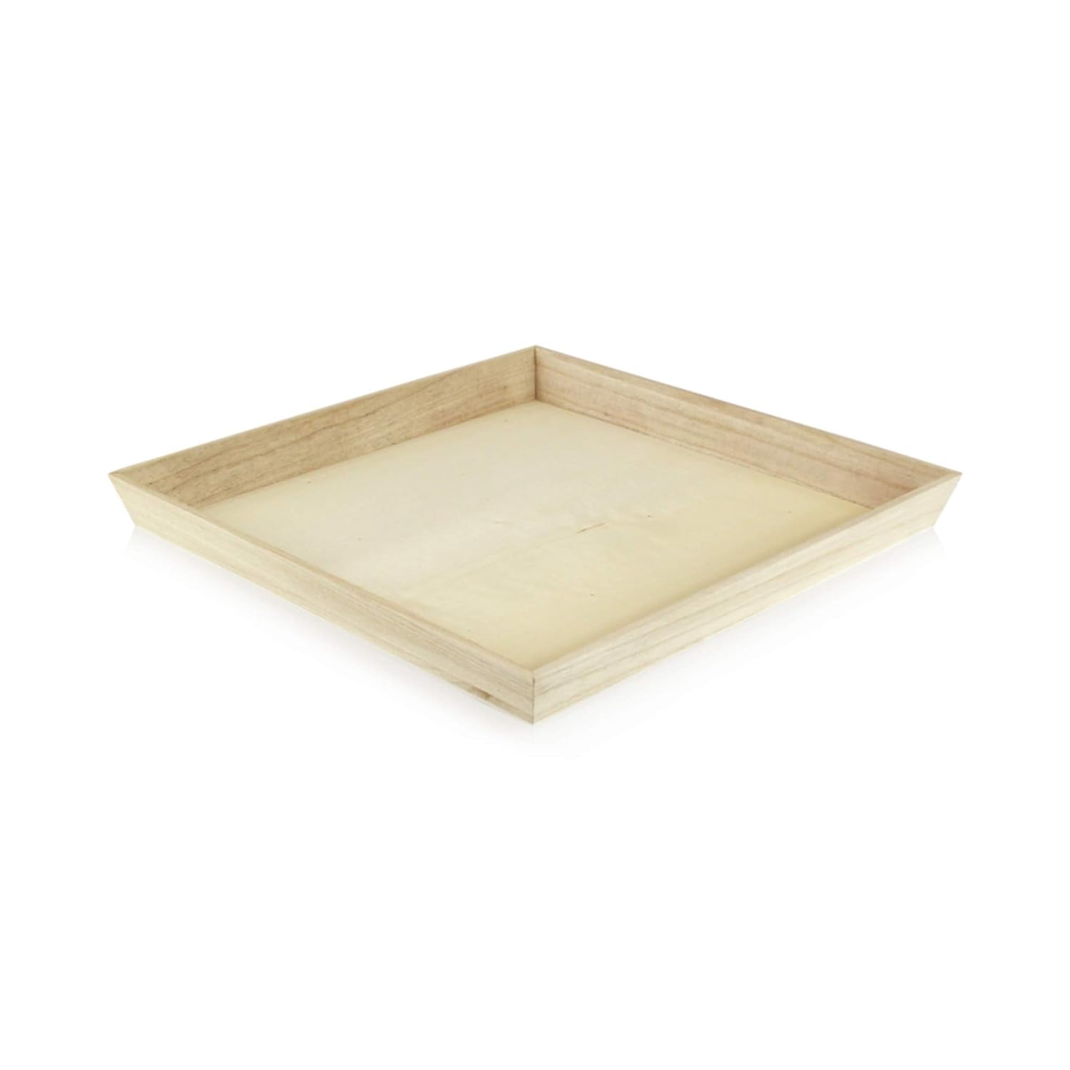 Heavy Duty Wooden Tray, Biodegradable Serving Wood Table Trays for Snacks-Toppalletfly