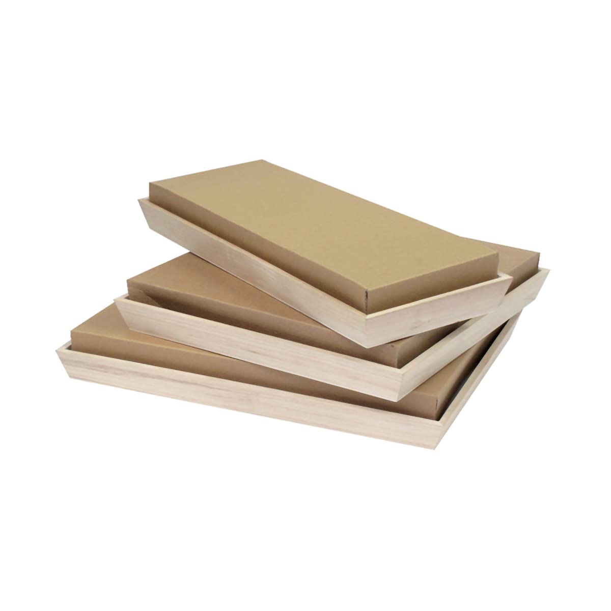 Heavy Duty Wooden Tray, Biodegradable Serving Wood Table Trays for Snacks-Toppalletfly