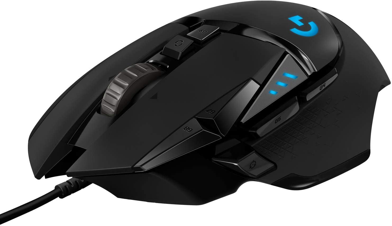 High Performance Wired Gaming Mouse, HERO 25K Sensor, 25,600 DPI, RGB, Adjustable Weights, 11 Programmable Buttons, On-Board Memory, PC / Mac-Toppalletfly