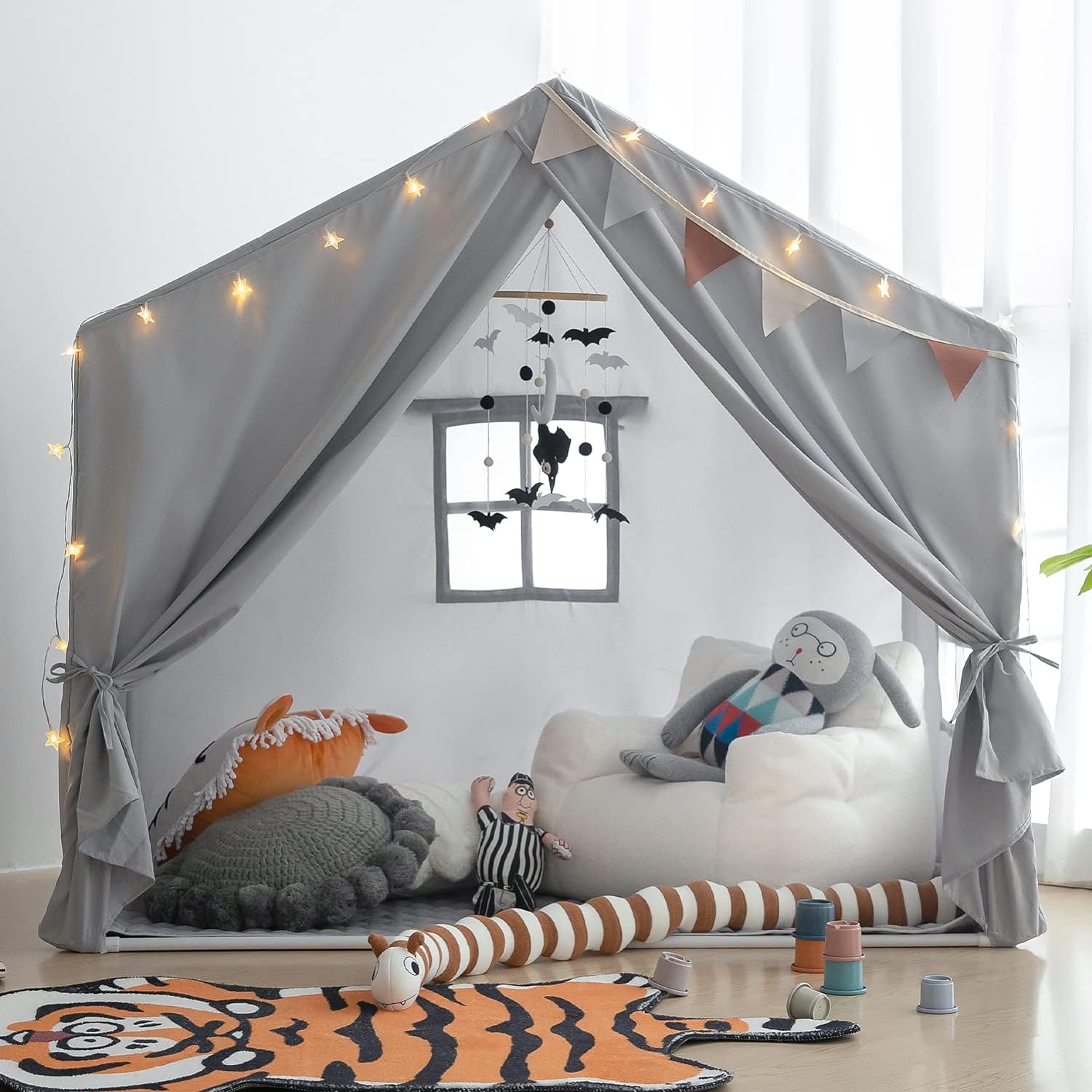 Kids Play Tent - Large Indoor Castle Playhouse for Girls and Boys-Toppalletfly