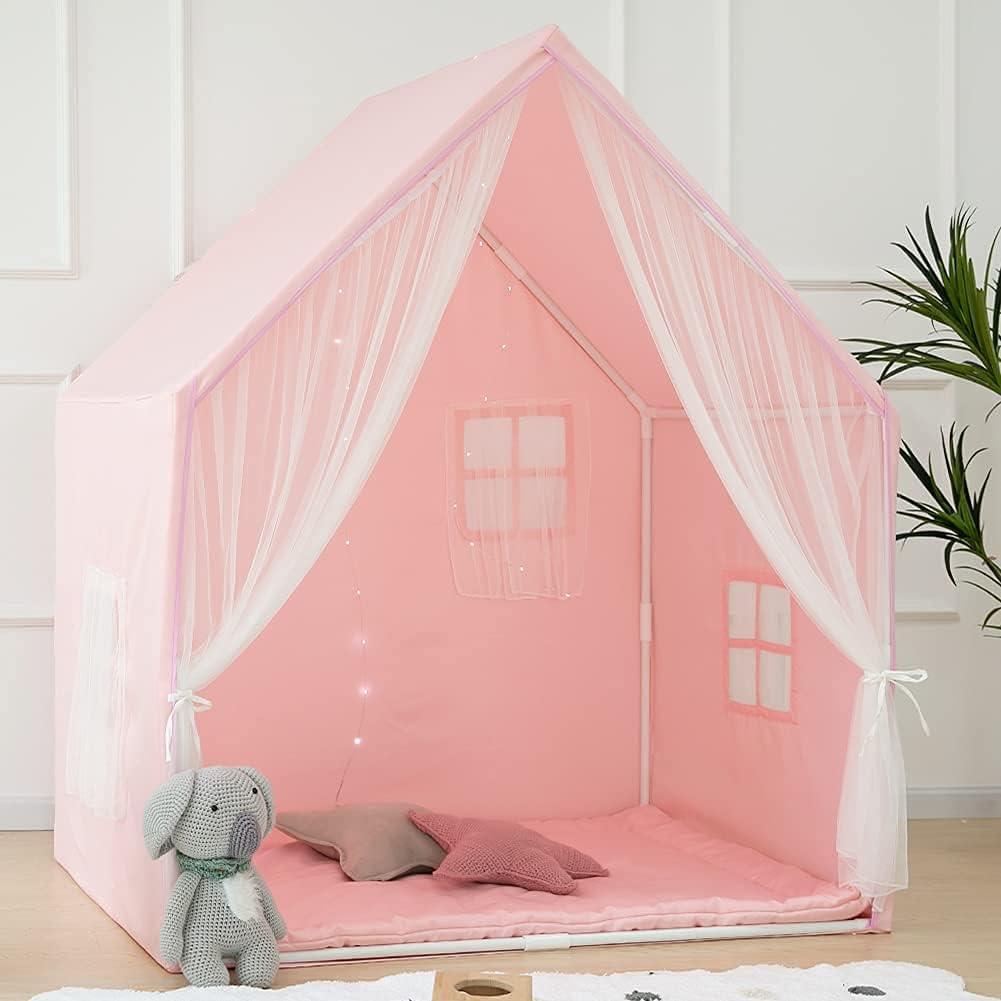 Kids Play Tent - Large Indoor Castle Playhouse for Girls and Boys-Toppalletfly