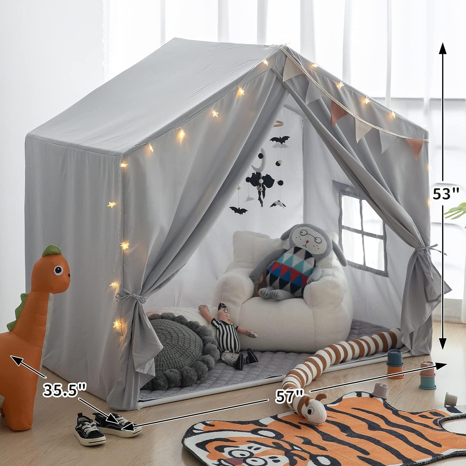 Kids Play Tent - Large Indoor Castle Playhouse for Girls and Boys-Toppalletfly