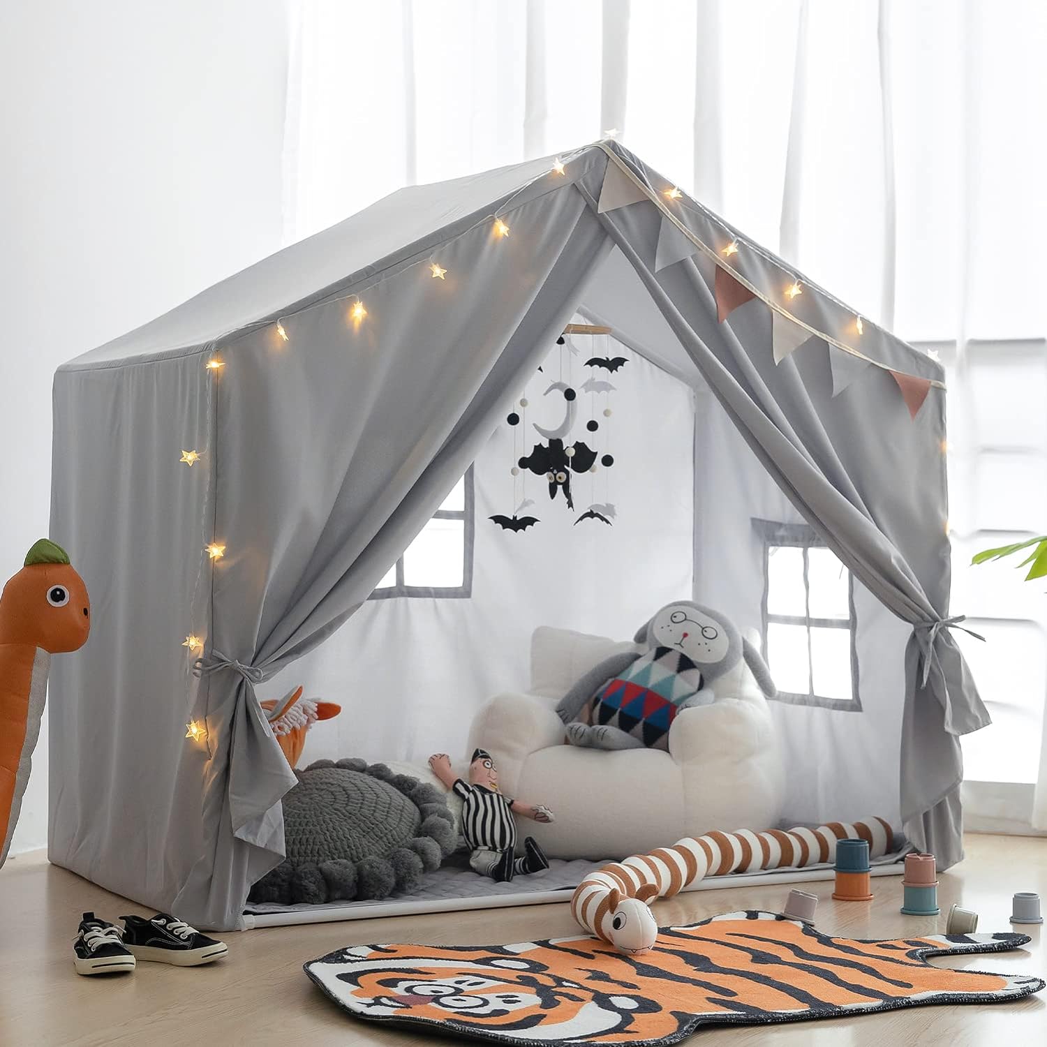 Kids Play Tent - Large Indoor Castle Playhouse for Girls and Boys-Toppalletfly