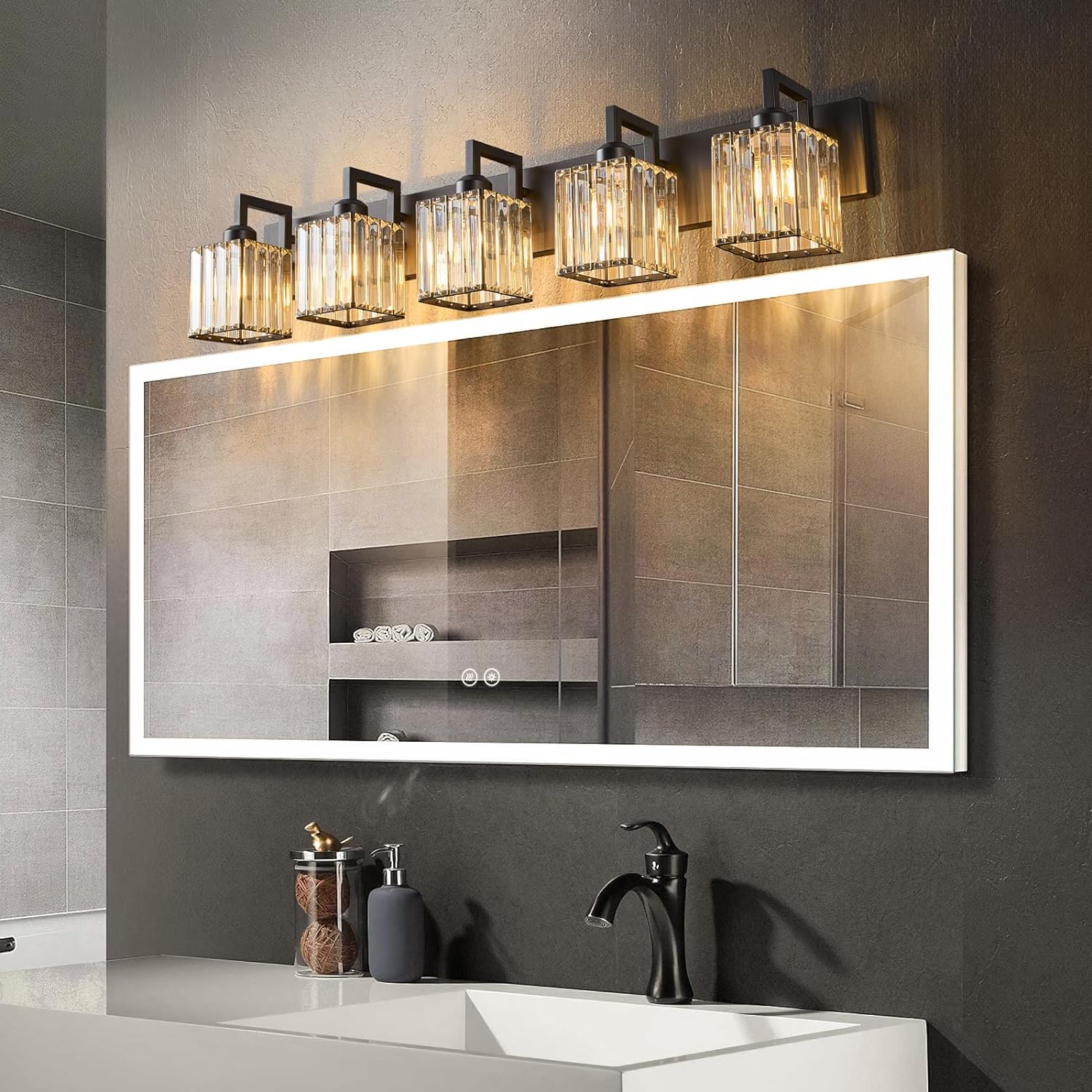 Modern Crystal Vanity Lights-Toppalletfly