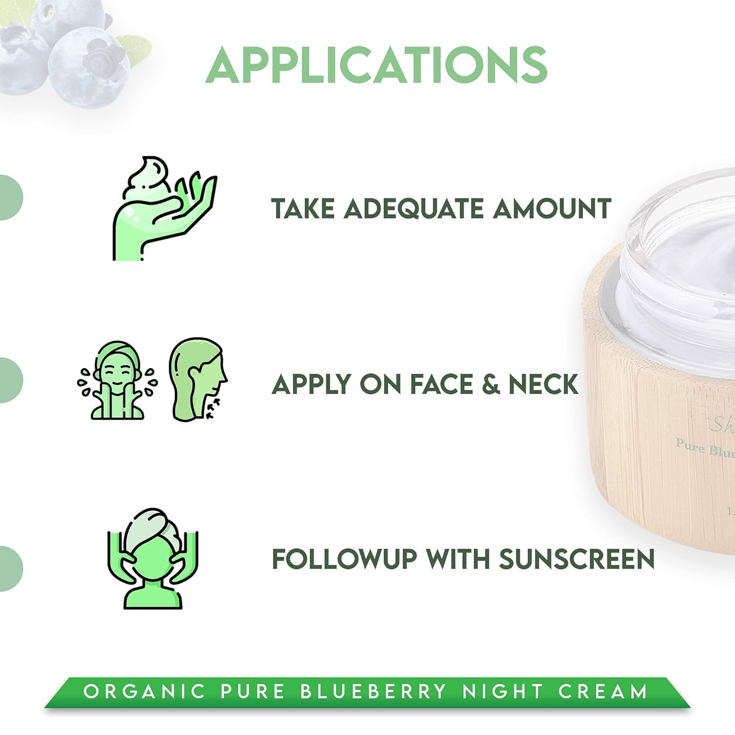 Organic Blueberry Night Cream for Nourished, Wrinkle-Free, Radiant Skin-Toppalletfly