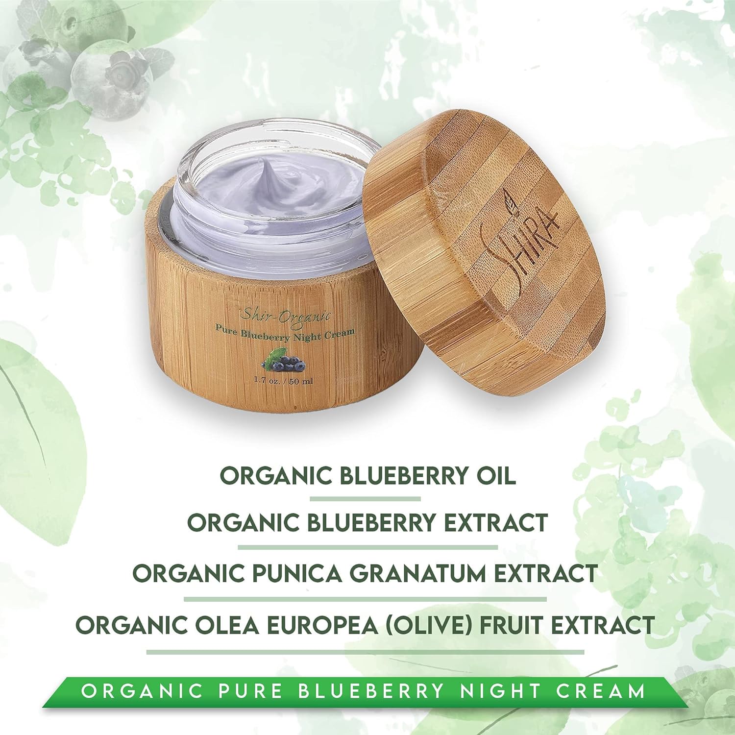 Organic Blueberry Night Cream for Nourished, Wrinkle-Free, Radiant Skin-Toppalletfly