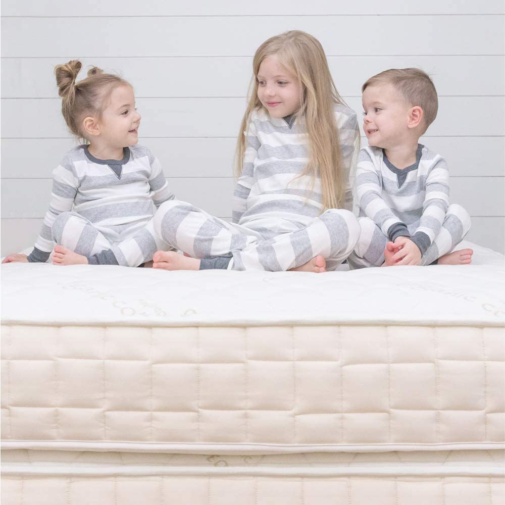Organic Kids Mattress, Non-Toxic Firm Natural Mattress with Quilted Top, Full Size-Toppalletfly