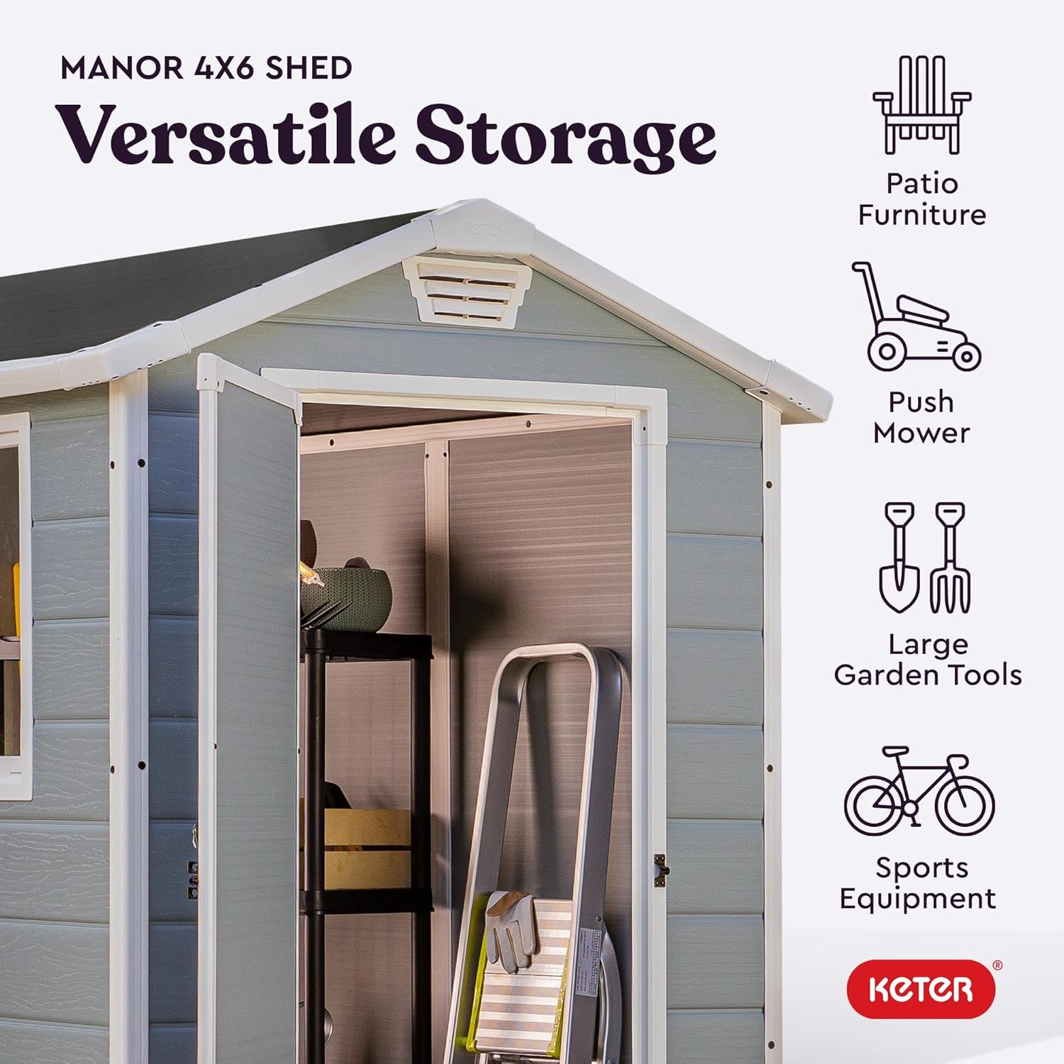 Outdoor Storage Shed 4X6 Ft-Toppalletfly