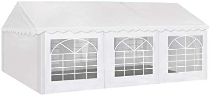 Party Tent 20x20 ft Heavy Duty Canopy Shelter for Wedding Event Fair with Fire Retardant Roof-Toppalletfly