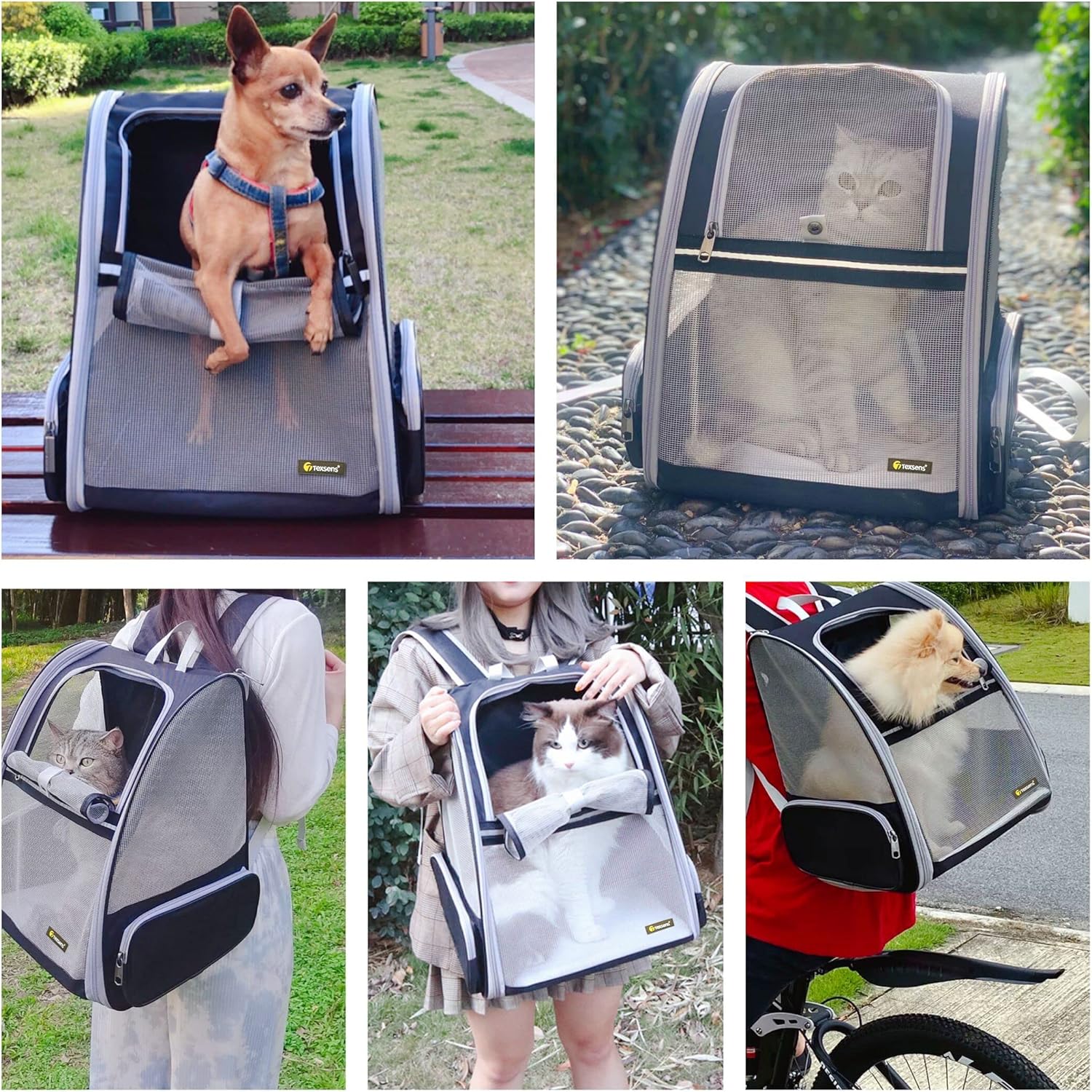 Pet Backpack Carrier for Small Cats Dogs-Toppalletfly