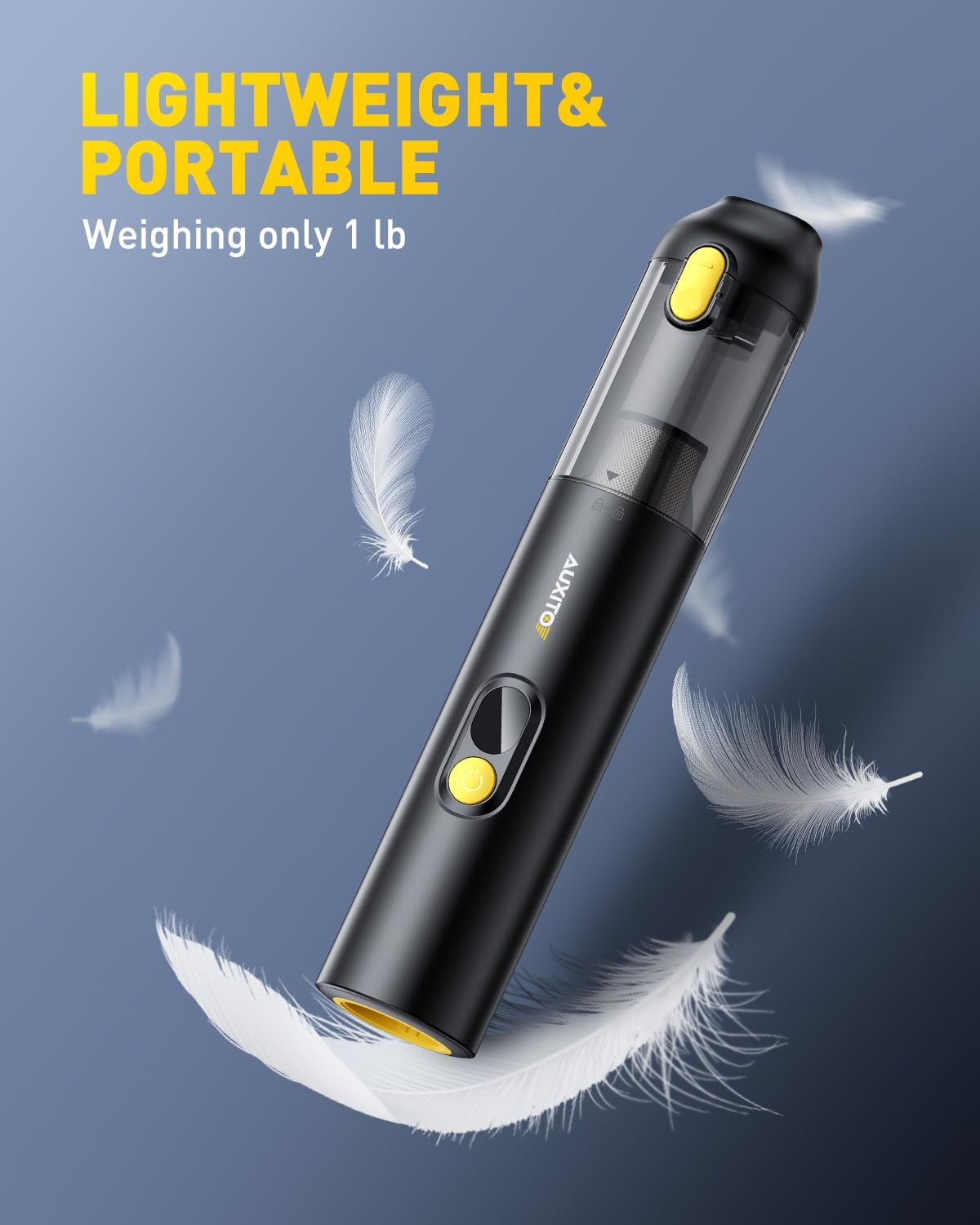 Portable Cordless Car Vacuum 14000Pa, 2-in-1 Handheld Blow & Suction, for Car, Home, Pet, Office-Toppalletfly