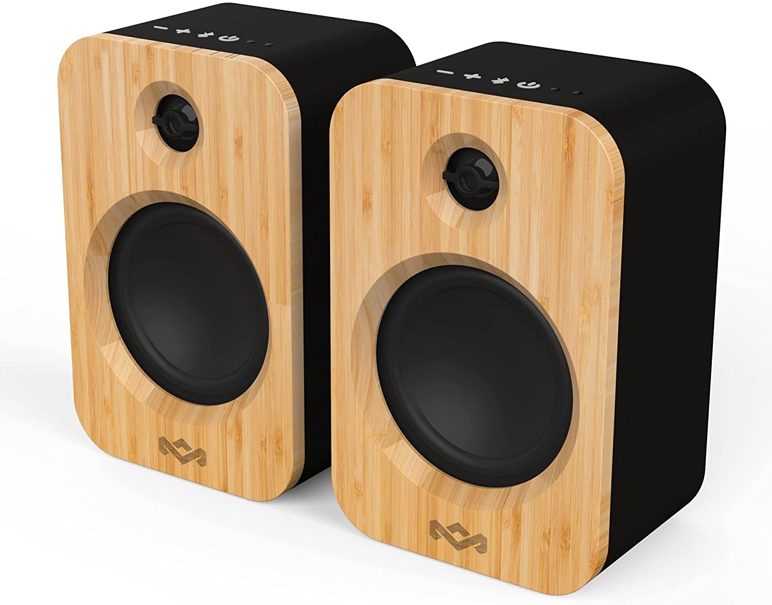 Powerful Bookshelf Speakers with Wireless Bluetooth Connectivity and Sustainable Materials-Toppalletfly