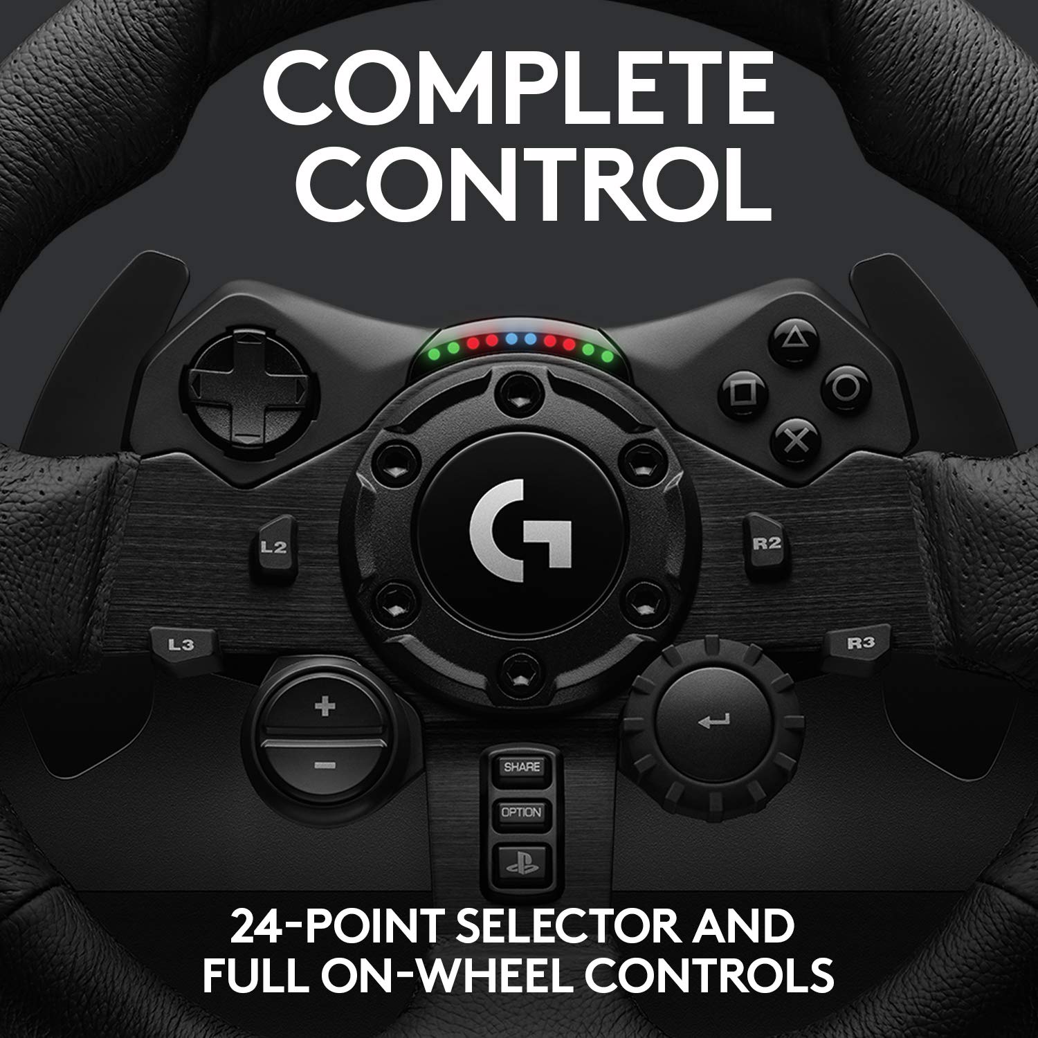 Racing Wheel and Pedals for PS 5, PS4 and PC featuring TRUEFORCE up to 1000 Hz Force Feedback, Responsive Pedal, Dual Clutch Launch Control, and Genuine Leather Wheel Cover-Toppalletfly