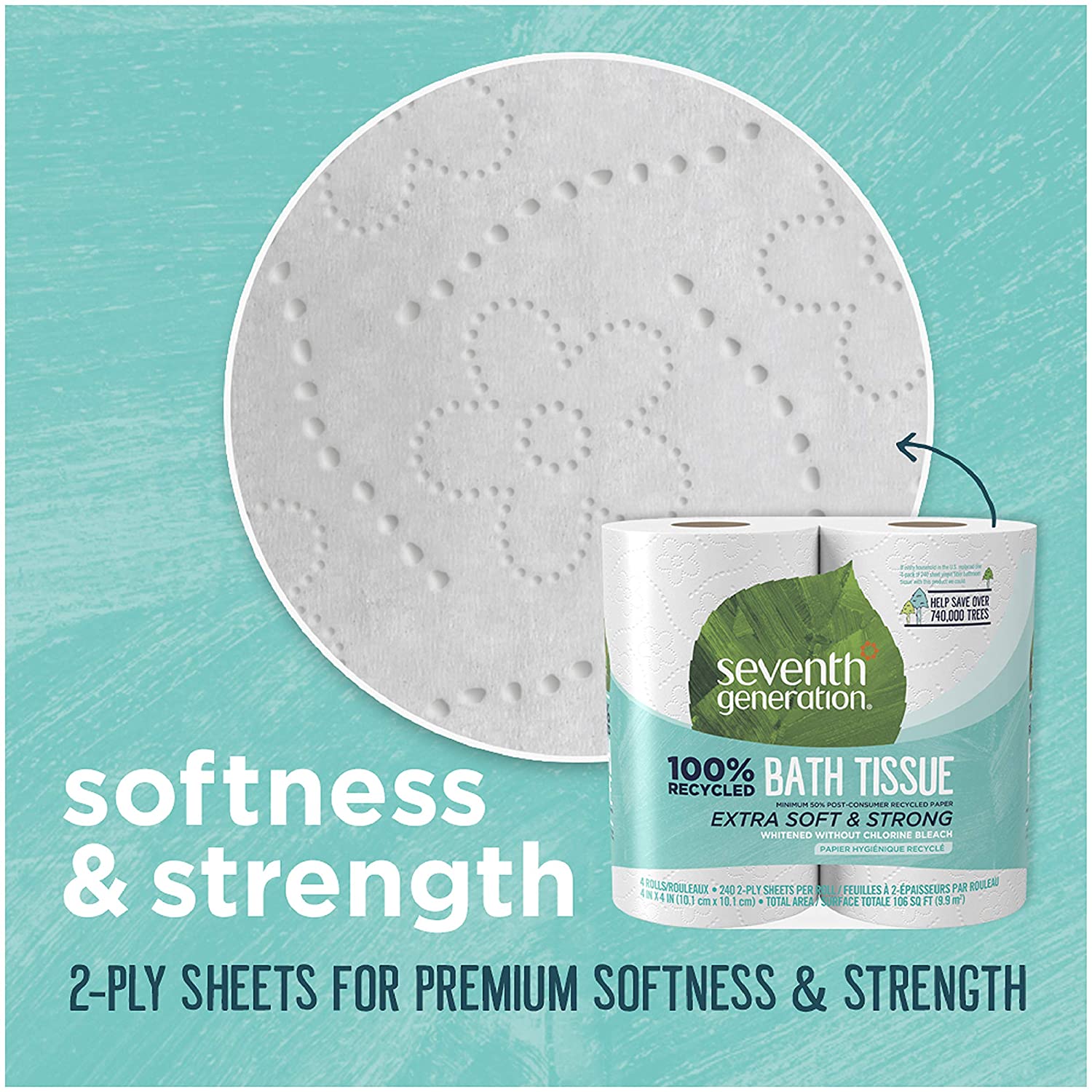 Recycled Toilet Paper 12 Rolls Pack of 4-Toppalletfly