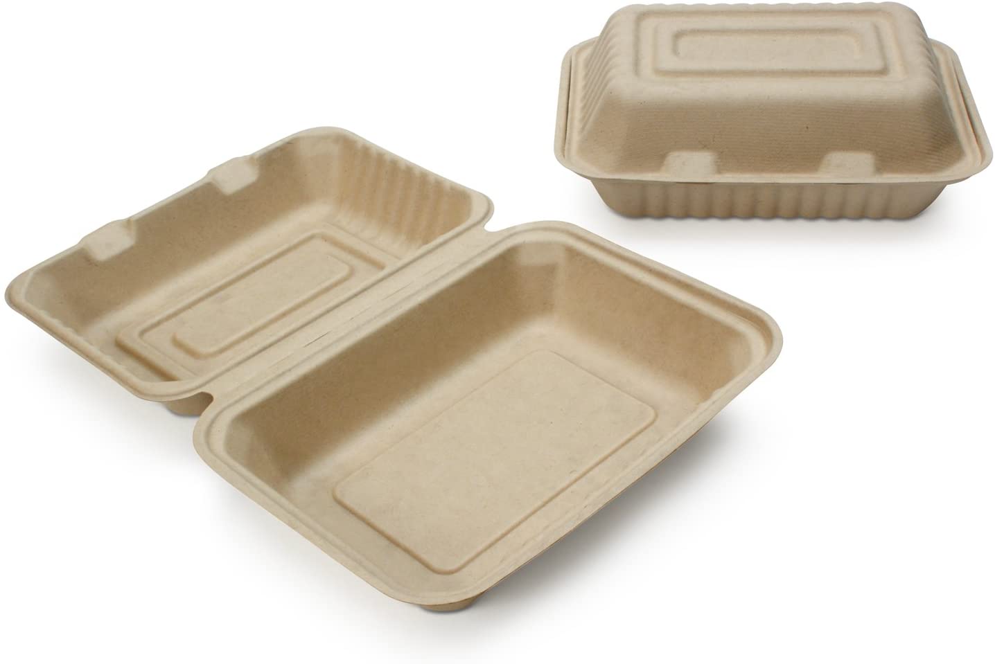 Renewable Plant Fiber Clam Shell Containers-Toppalletfly