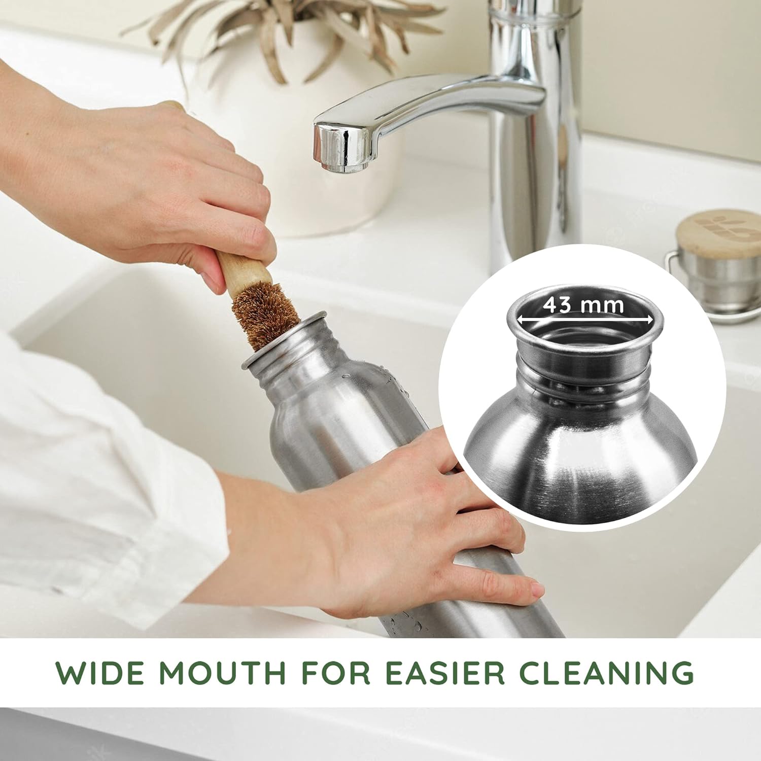 Reusable Water Bottle, Stainless Steel Non-insulated Single Wall Drinking Bottles-Toppalletfly