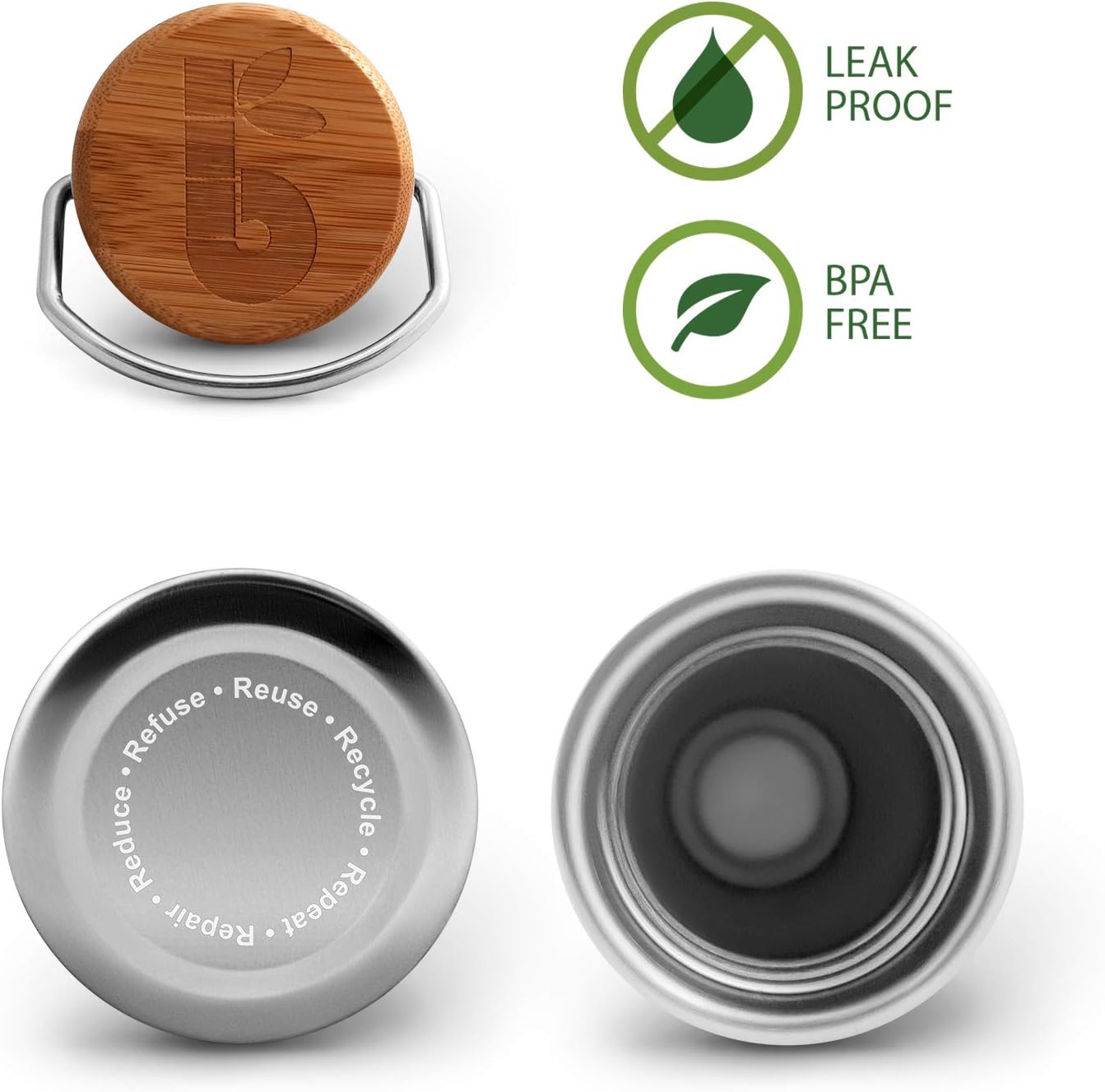 Reusable Water Bottle, Stainless Steel Non-insulated Single Wall Drinking Bottles-Toppalletfly