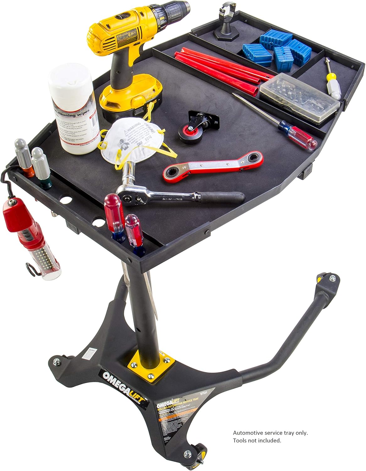 Rolling Automotive Service Tray, 1 Pack , Black-Toppalletfly