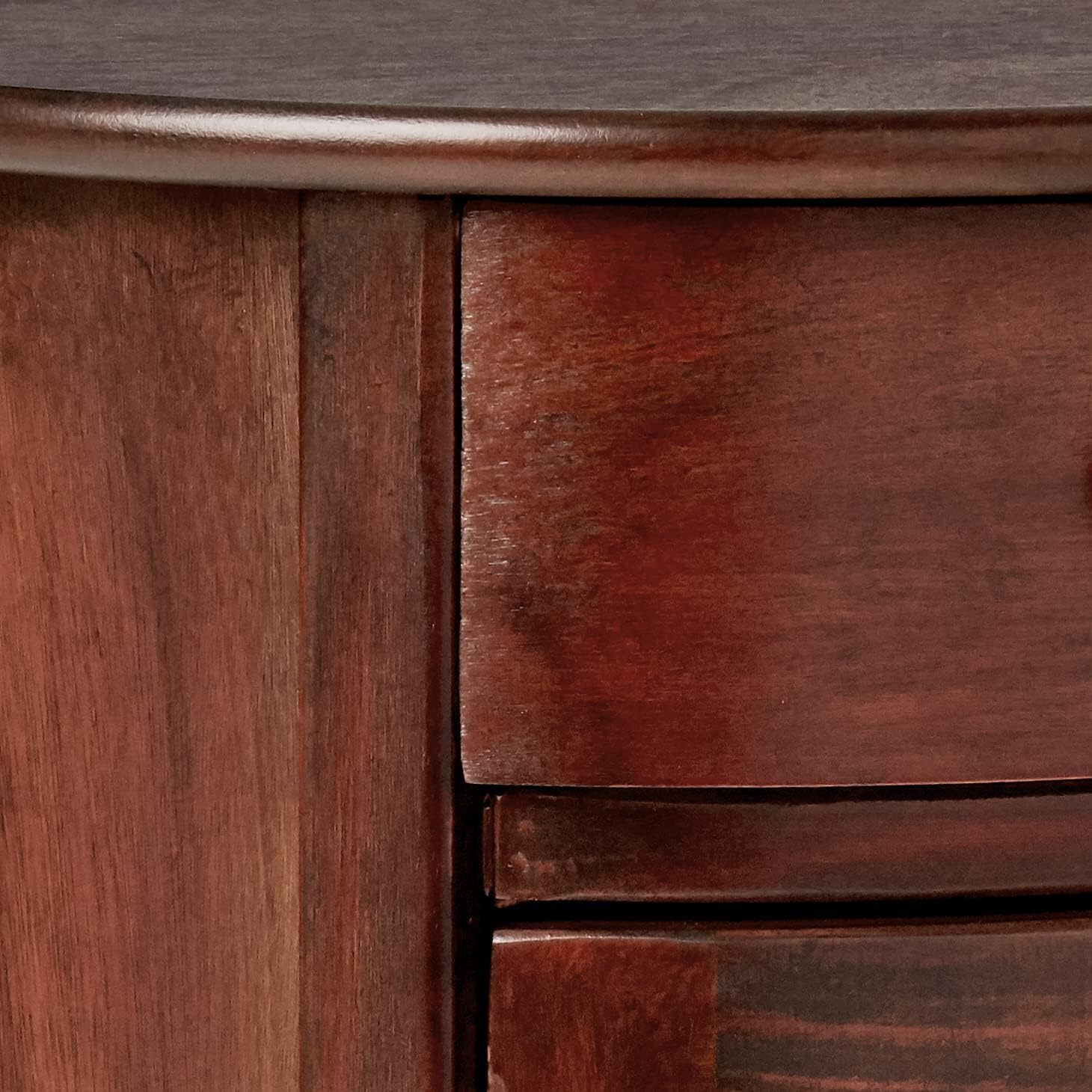 Round Side Storage End Table, 26" x 17.75"-Toppalletfly