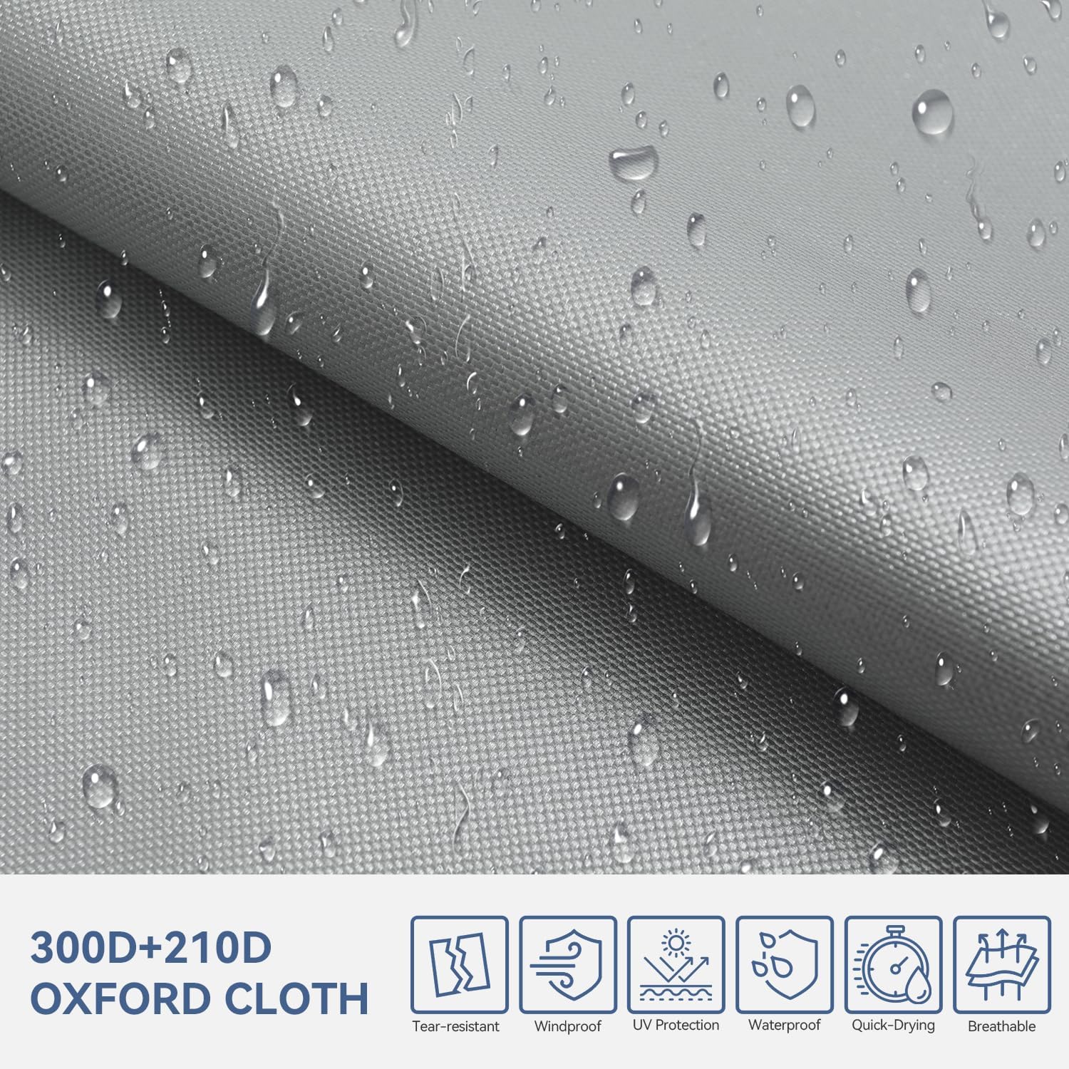 RV Cover - 300D Oxford Travel Trailer Cover, Waterproof, Tear-Resistant, UV & Windproof, Includes Jack and Tire Covers-Toppalletfly