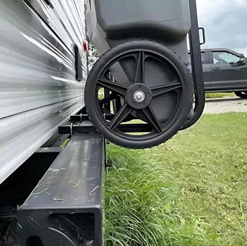 RV Tote Tank Rack Carrier - Bumper Mount Holder for 15-36 Gallon Portable Waste Tanks-Toppalletfly