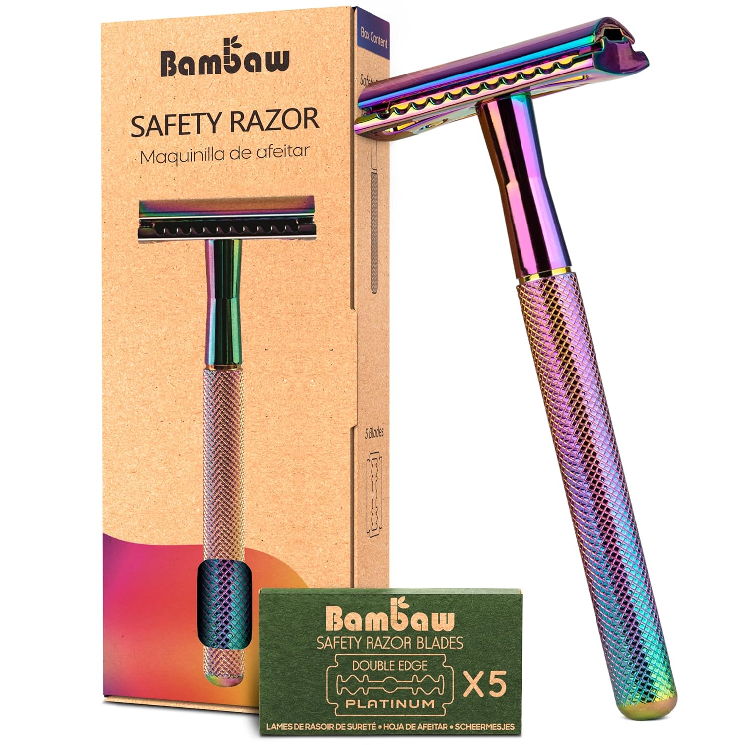 Safety Metal Razor for Men with Safety Razor Stand, Zero Waste Products-Toppalletfly