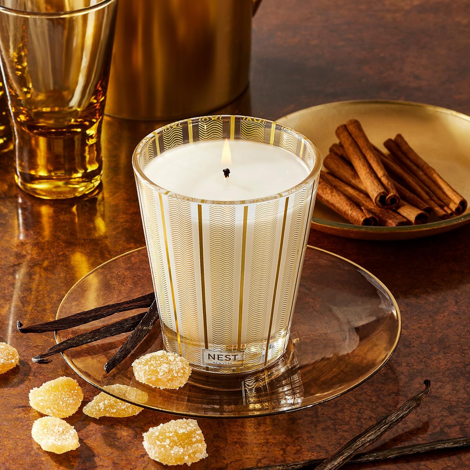 Scented Classic Candle, Holiday - 8.1 oz - Up to 60-Hour Burn Time - Reusable Glass Vessel-Toppalletfly