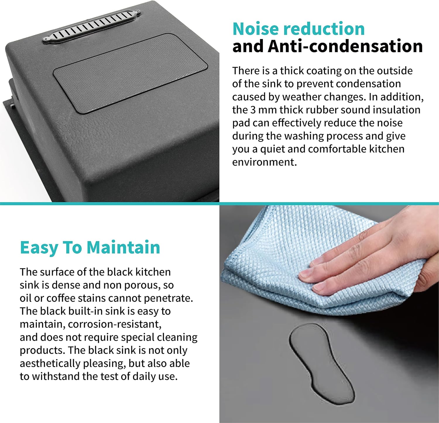 Stainless Steel Hand Wash Basin with Foldable Faucet for RVs Boats Van Camper Trailer Accessories-Toppalletfly