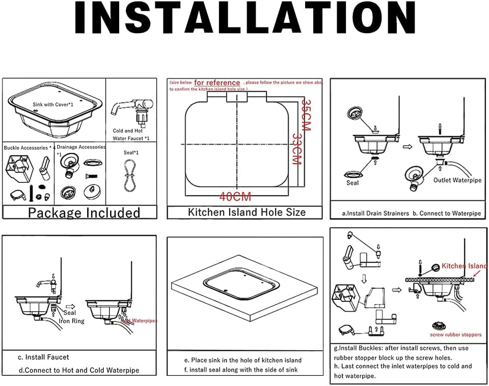 Stainless Steel Hand Wash Basin with Foldable Faucet for RVs Boats Van Camper Trailer Accessories-Toppalletfly