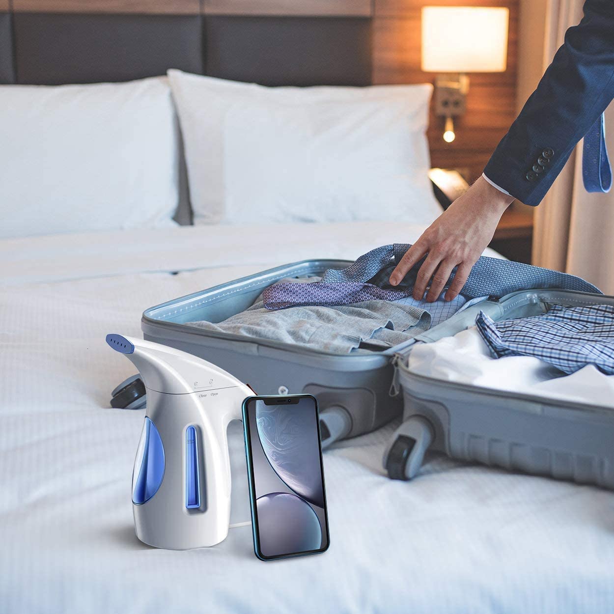 Steamer for Clothes Steamer, Handheld Garment Steamer Clothing Iron 240ml-Toppalletfly