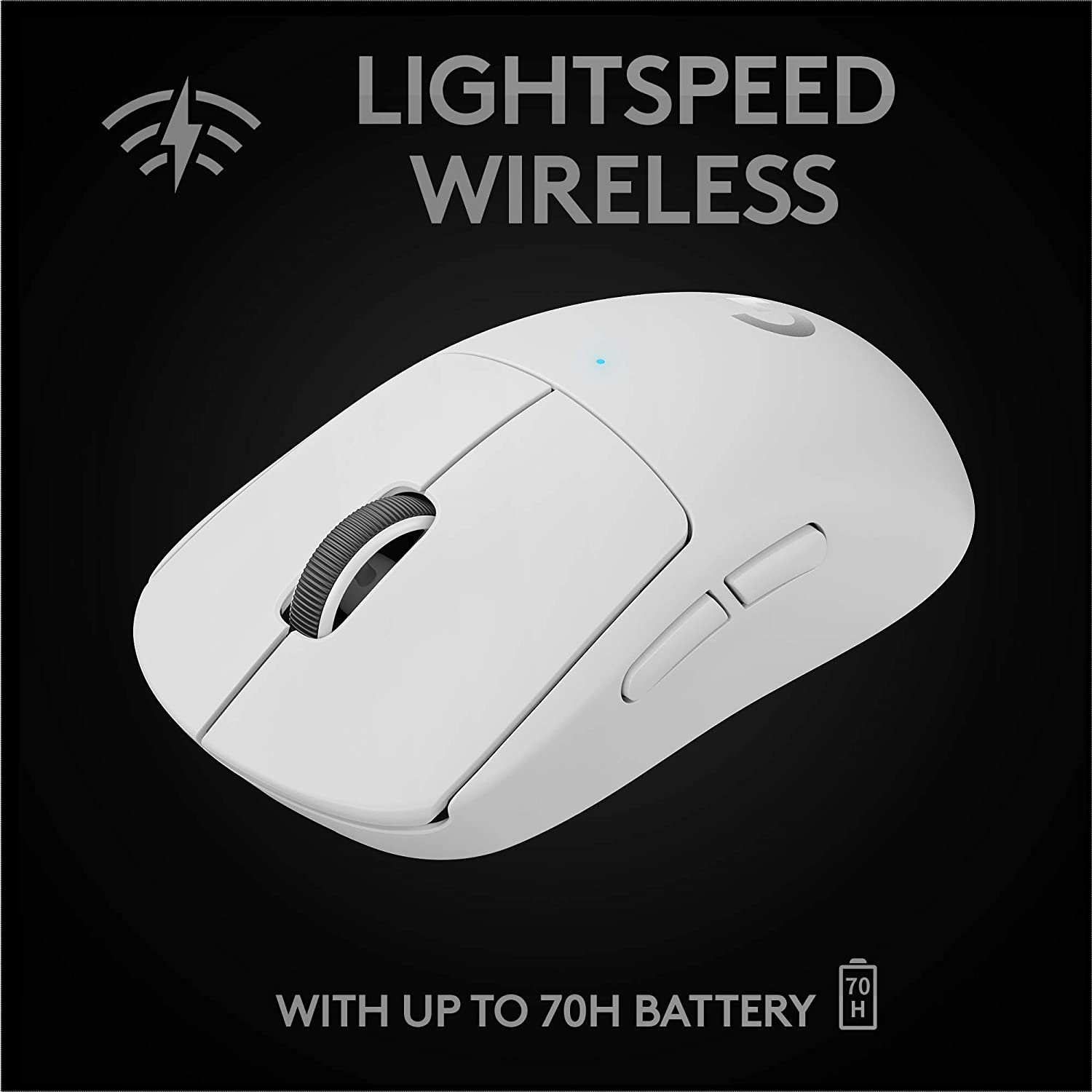 Superlight Wireless Gaming Mouse, Ultra-Lightweight, Hero 25K Sensor, 25,600 DPI, 5 Programmable Buttons, Long Battery Life, Compatible with PC / Mac-Toppalletfly