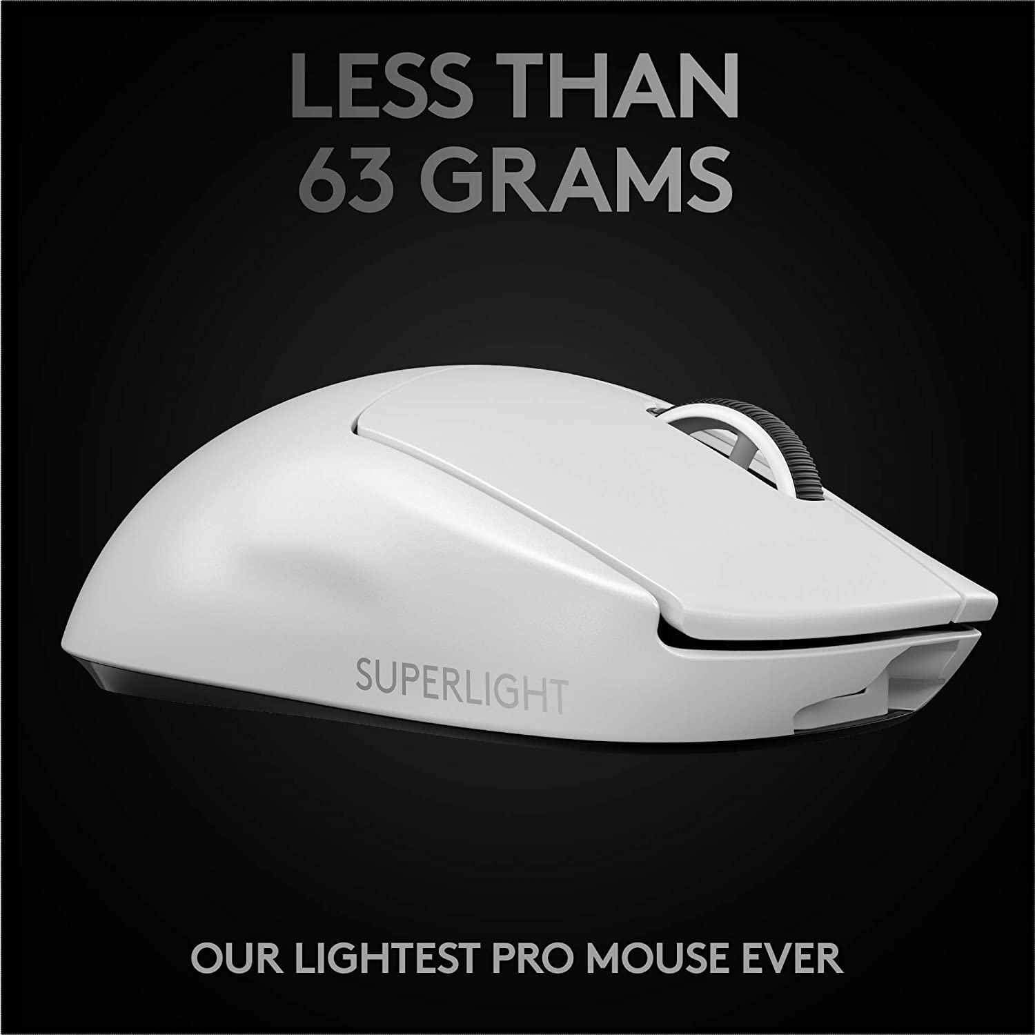 Superlight Wireless Gaming Mouse, Ultra-Lightweight, Hero 25K Sensor, 25,600 DPI, 5 Programmable Buttons, Long Battery Life, Compatible with PC / Mac-Toppalletfly