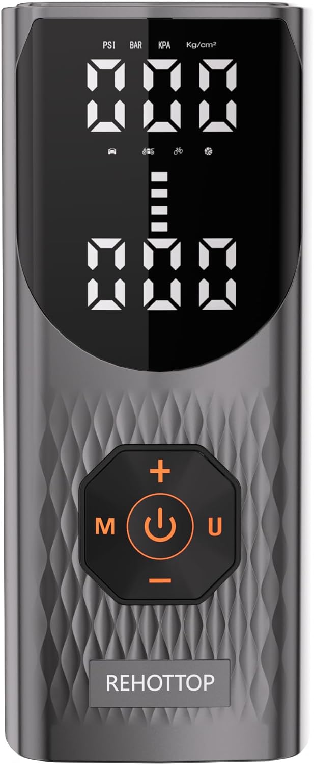 Tire Inflator Portable Air Compressor, 160PSI Air Pump for Car Tires-Toppalletfly