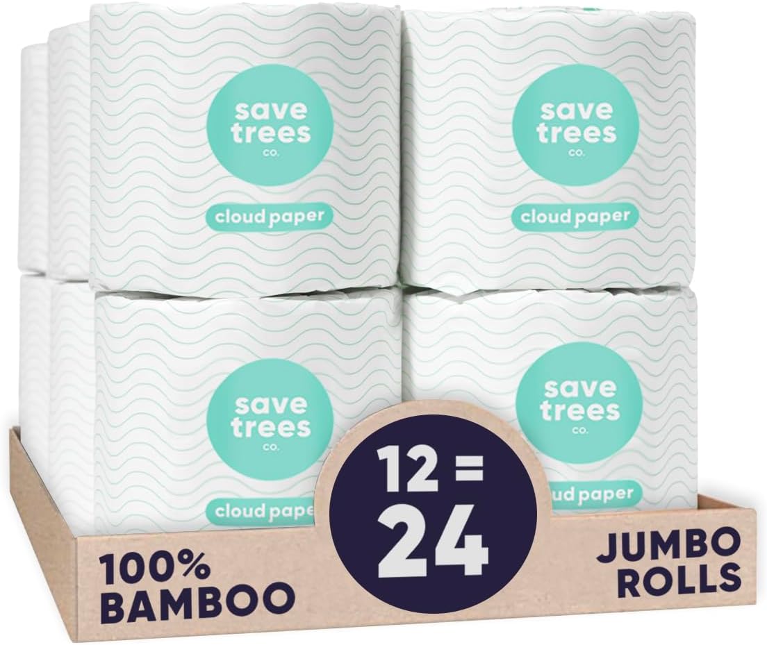 Toilet Paper, Environmentally-Friendly 3-ply, 300 Sheets Per Roll, PFAs Free, FSC Certified, Plastic & Chemical Free-Toppalletfly