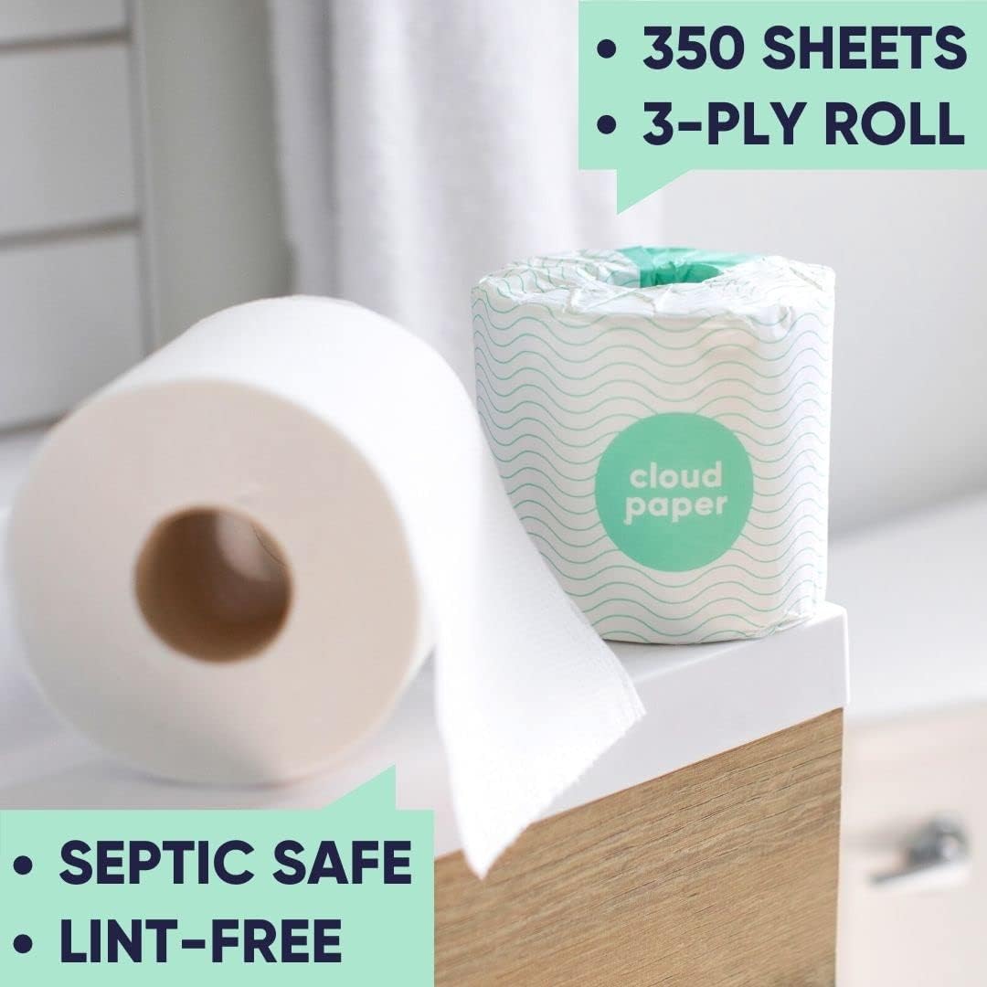 Toilet Paper, Environmentally-Friendly 3-ply, 300 Sheets Per Roll, PFAs Free, FSC Certified, Plastic & Chemical Free-Toppalletfly