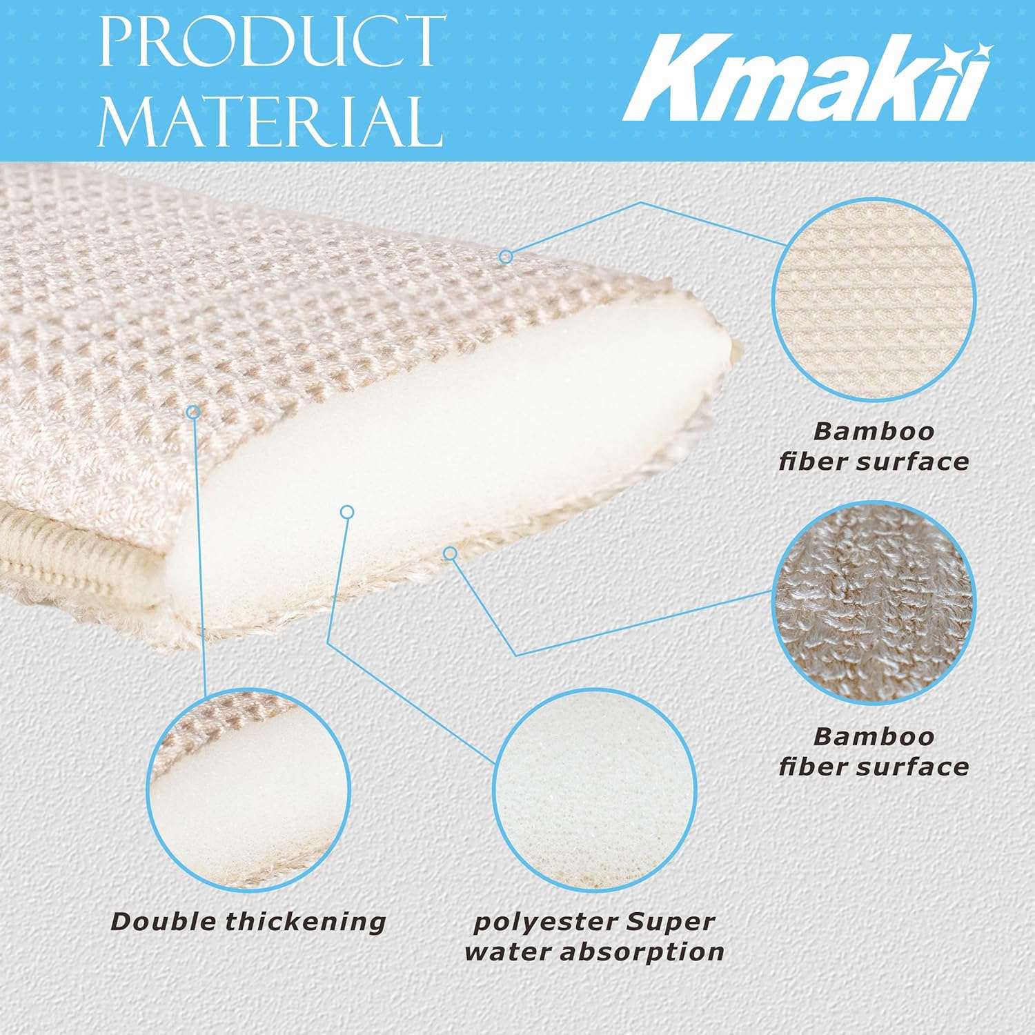 Bamboo Kitchen Sponges – Natural Fiber Cleaning Sponges-Toppalletfly