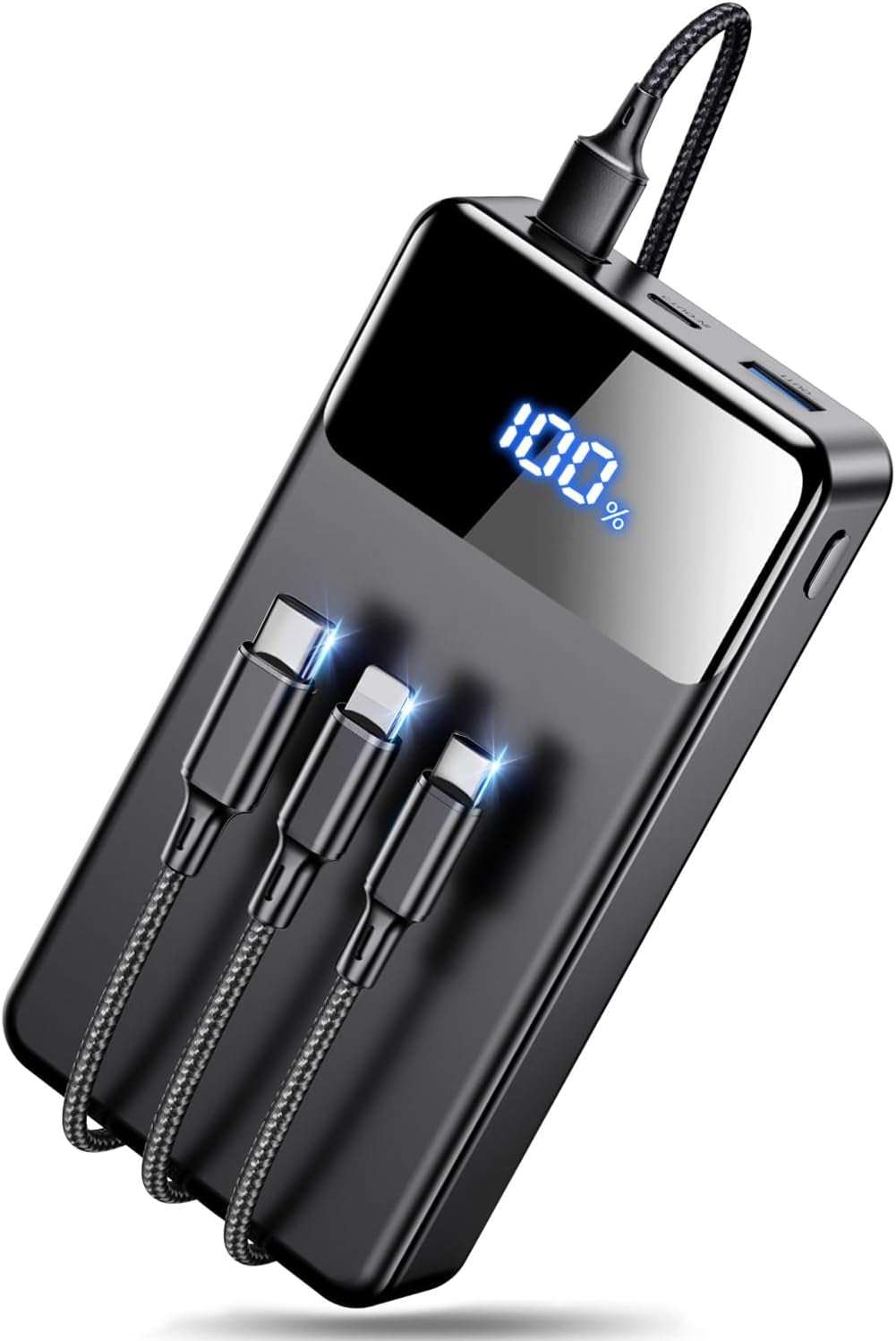 Portable Charger Power Bank,60,000Mah Battery Pack, 22.5W Power Bank Fast Charging with USB Cable, Phone Charger for Iphone 17/16/15/14/13 All Series/Samsung/Android, Camping Essentials, Black