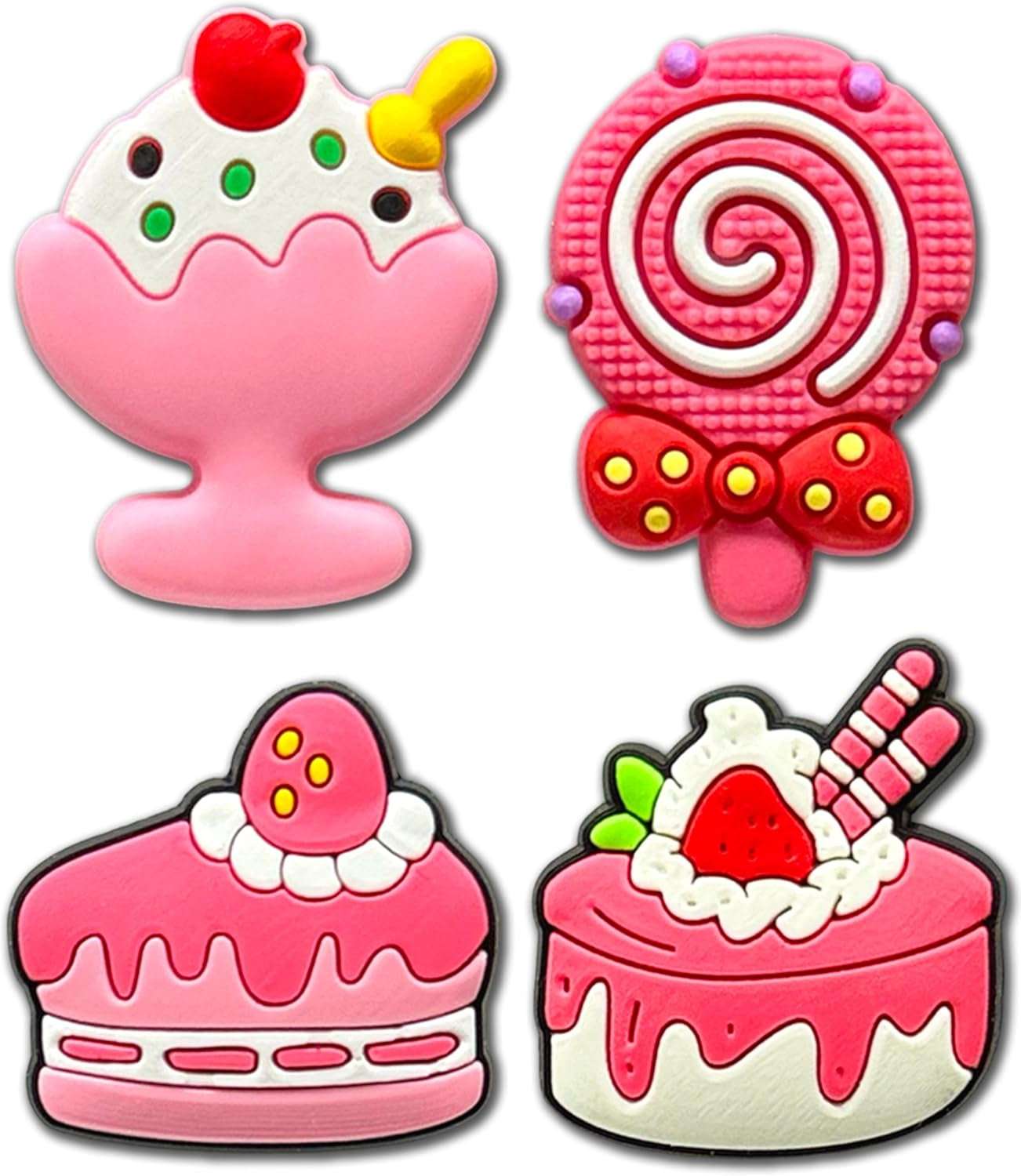 30 PCS Pink Cute Shoe Charms for Girls & Kids – Kawaii Decoration Accessories Pins with Flower, Unicorn, Rainbow, Butterfly, and Food Designs for Clogs – Perfect Party Favors & Holiday Gift Idea