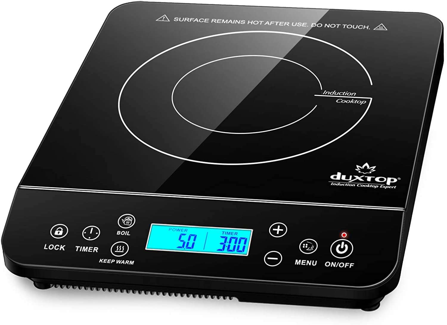 Portable Induction Cooktop, Countertop Burner Induction Hot Plate with LCD Sensor Touch 1800 Watts-Toppalletfly