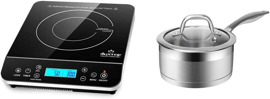 Portable Induction Cooktop, Countertop Burner Induction Hot Plate with LCD Sensor Touch 1800 Watts-Toppalletfly