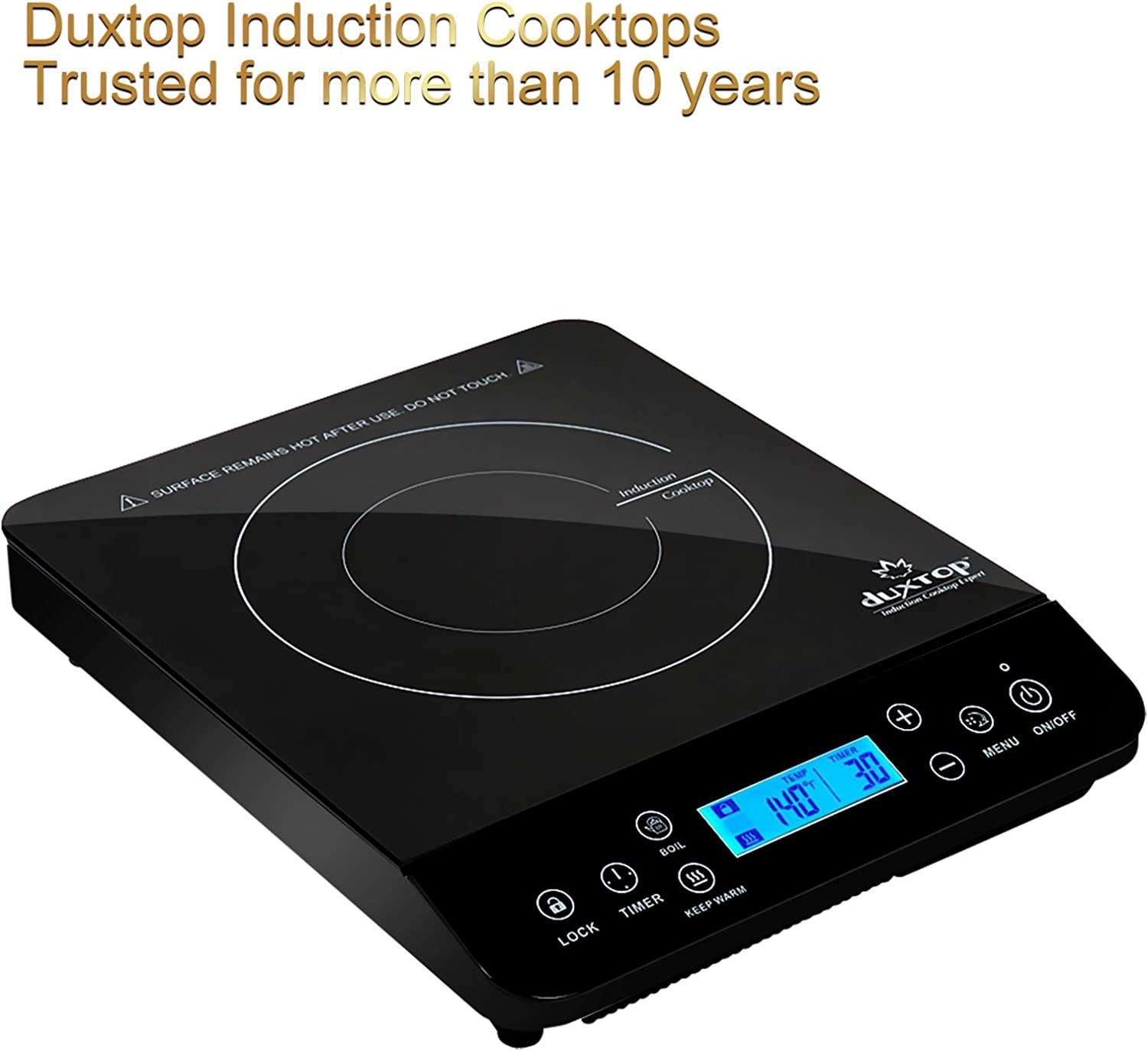 Portable Induction Cooktop, Countertop Burner Induction Hot Plate with LCD Sensor Touch 1800 Watts-Toppalletfly