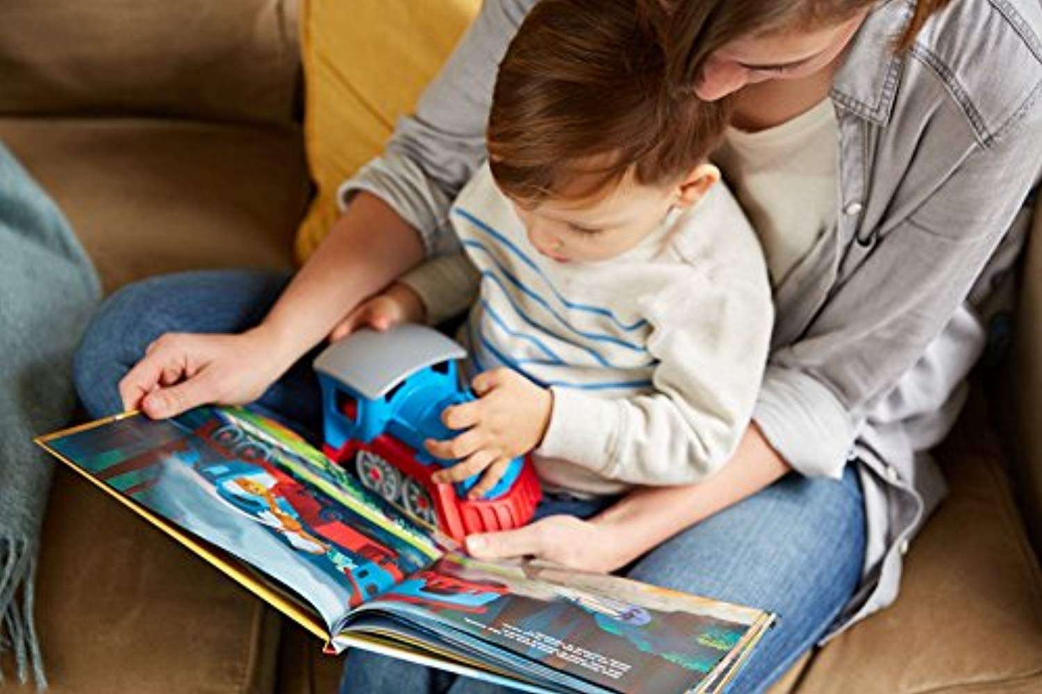 Green Toys Storybook Gift Set Includes Train & Storybook 100% Recycled Plastic-Toppalletfly