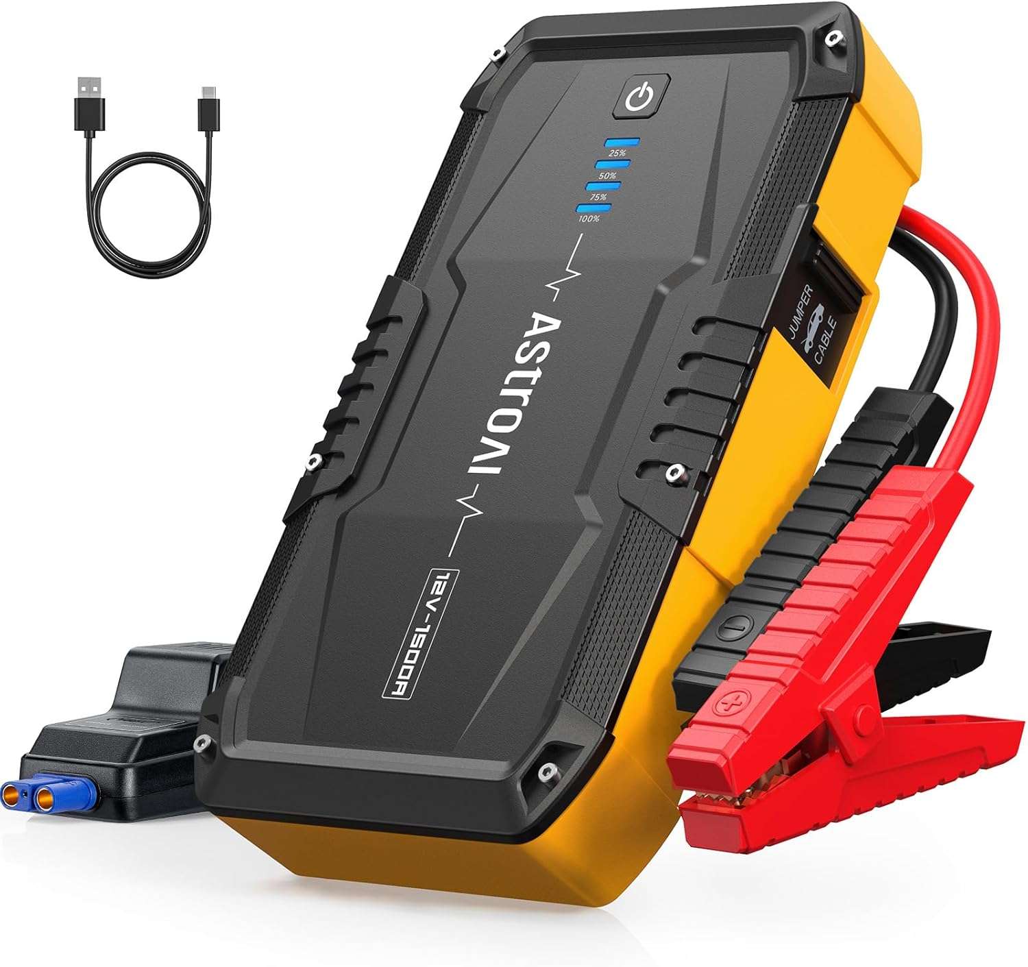 1500A Car Battery Jump Starter for Gas & Diesel Engines with Flashlight-Toppalletfly