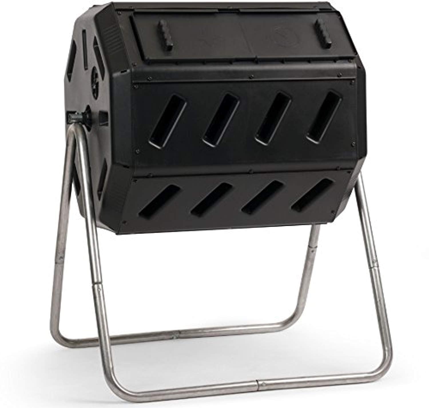 Tumbling Composter, Dual Chamber 37 Gallon-Toppalletfly