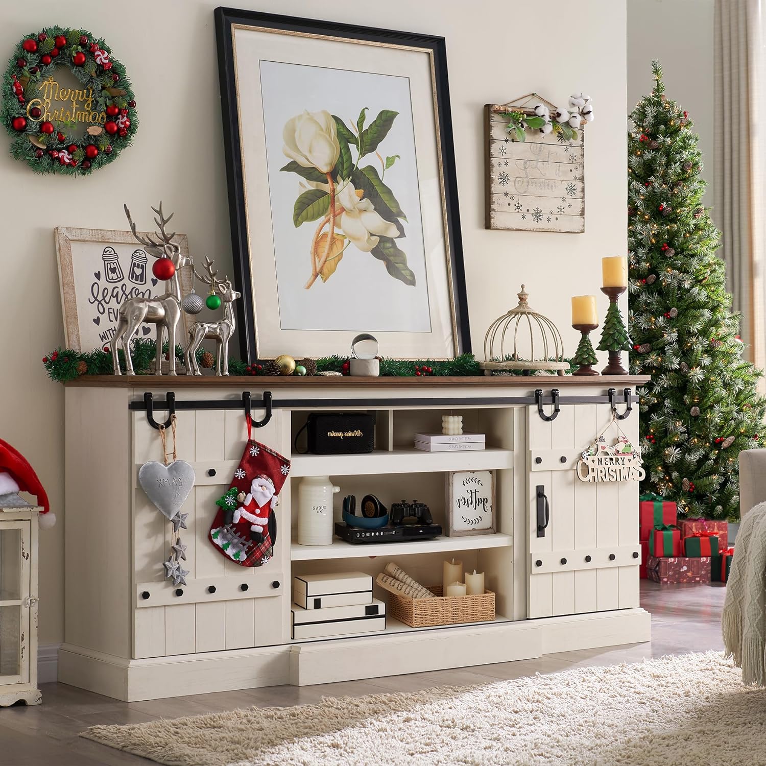 TV Stand or TV Stand with Fireplace for TVs-Toppalletfly