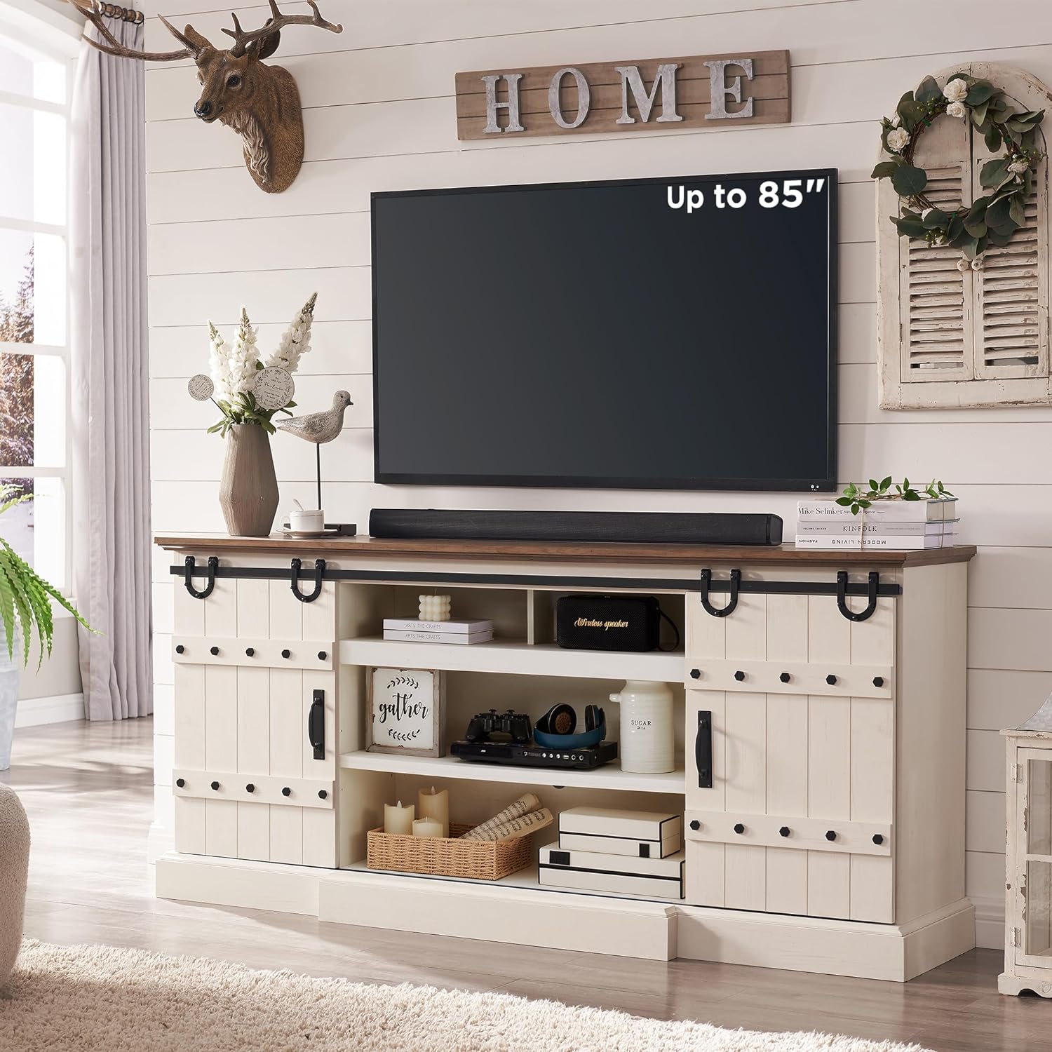 TV Stand or TV Stand with Fireplace for TVs-Toppalletfly