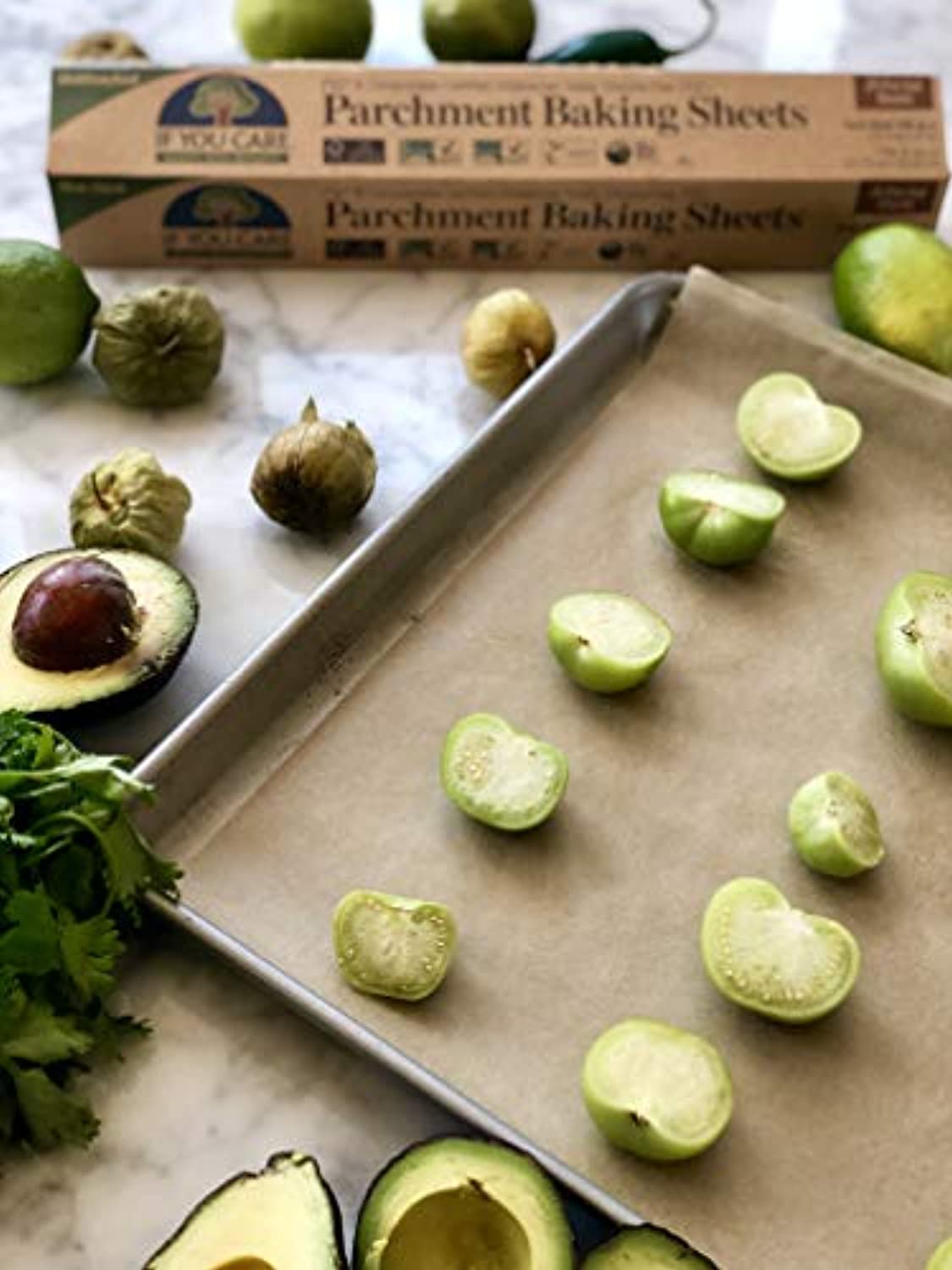 Unbleached FSC Certified Parchment Baking Sheets, 24-count, Pack of 12-Toppalletfly