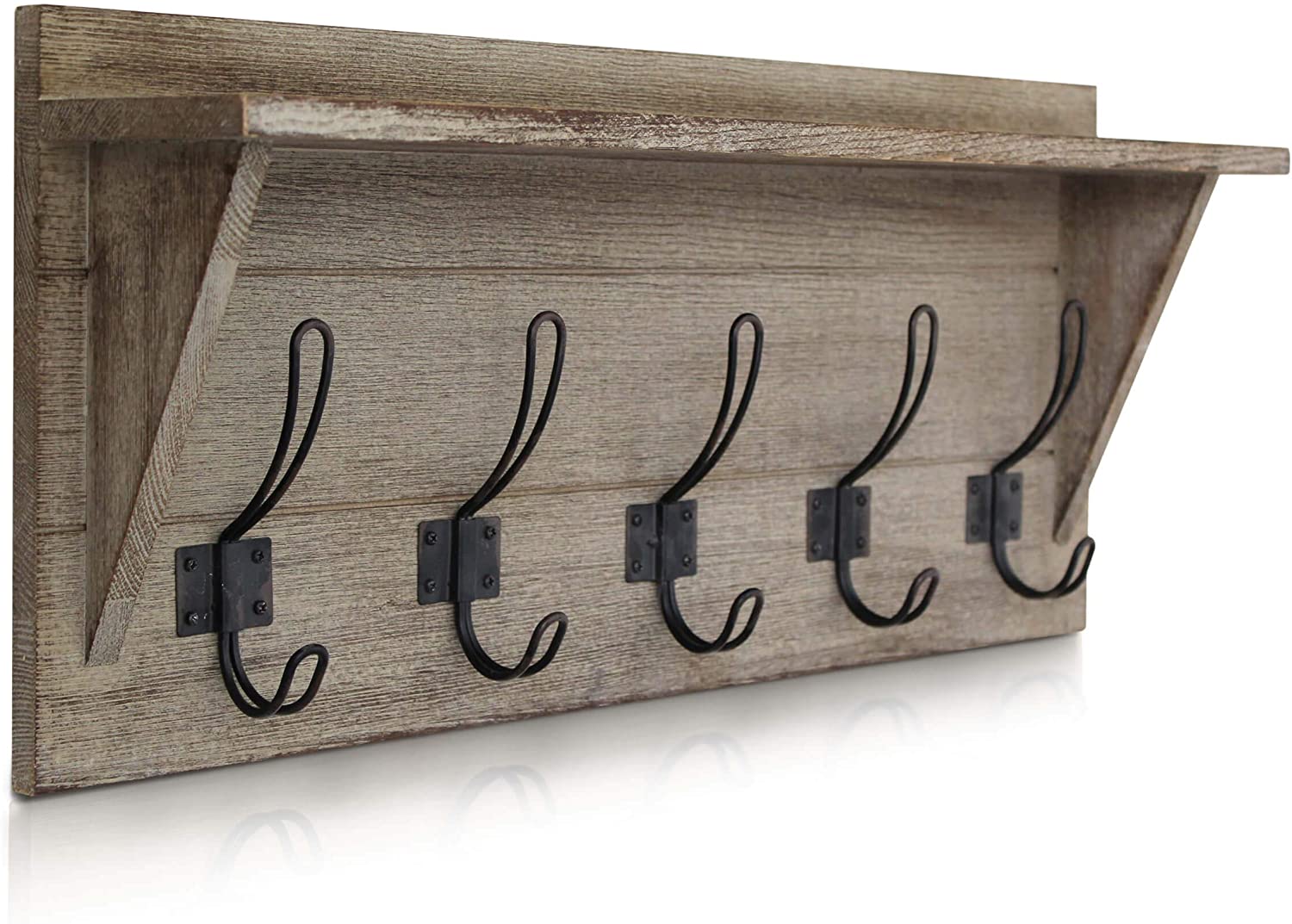 Wall Mounted Coat Rack With Shelf-Toppalletfly