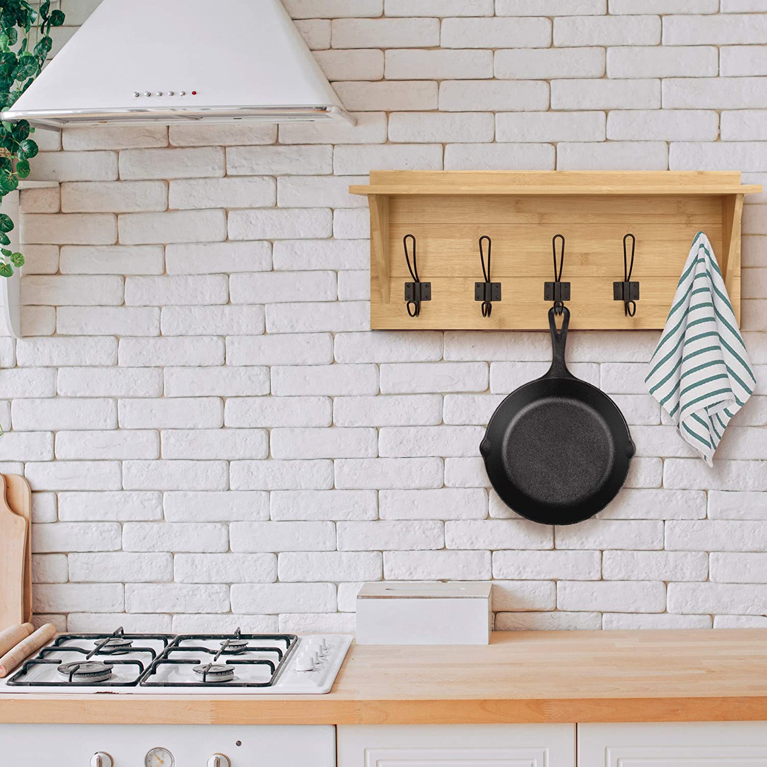 Wall Mounted Coat Rack With Shelf-Toppalletfly